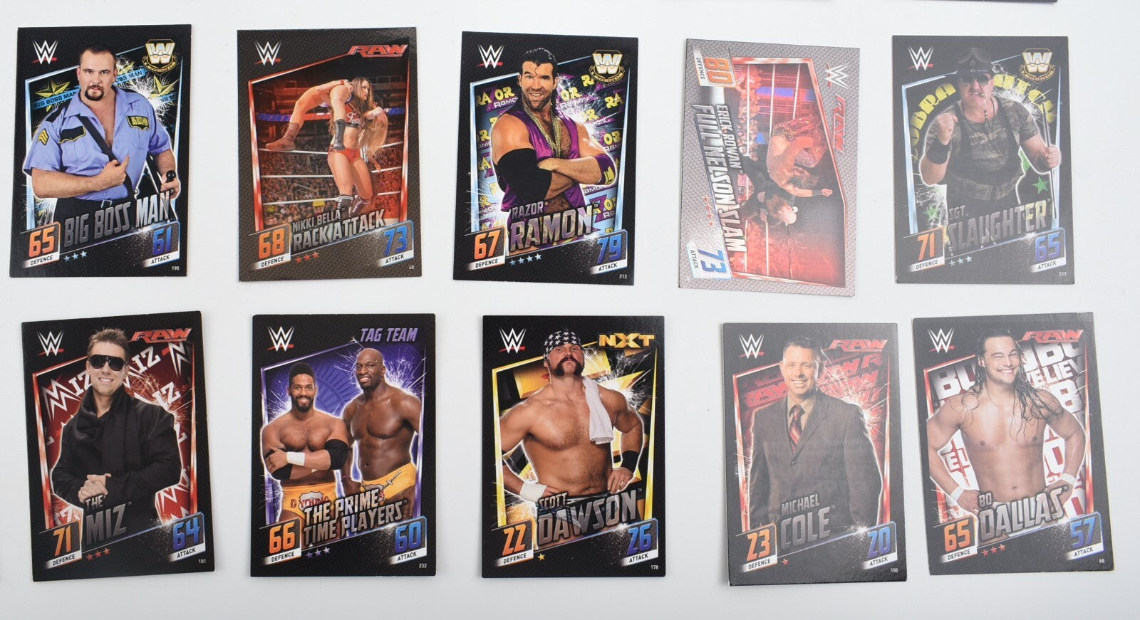 Topps Slam Attax Then Now Forever  - Trading Cards Bundle : Tin + 50 Cards
