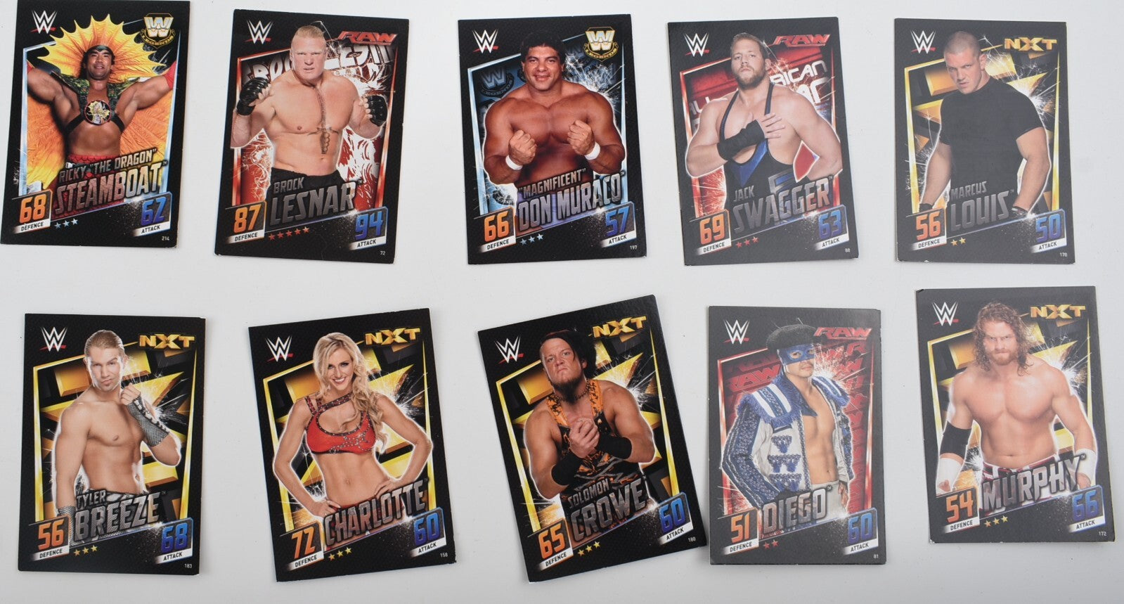 Topps Slam Attax Then Now Forever  - Trading Cards Bundle, Tin + 50 Cards