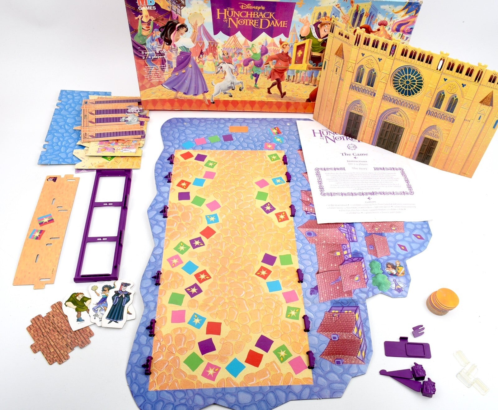 THE HUNCHBACK OF NOTRE DAME - Vintage 3D Board Game, MB Games (1996)