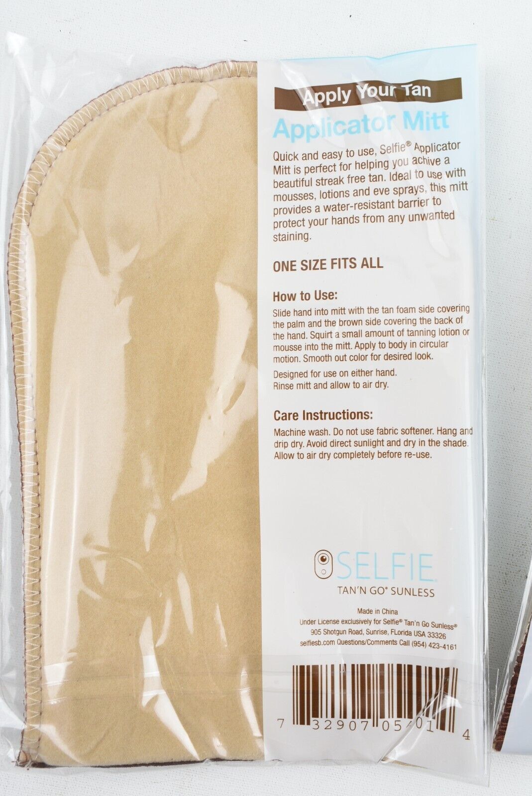 Selfie Tan'N Go - Sunless Tanning Mitt - SET OF 2