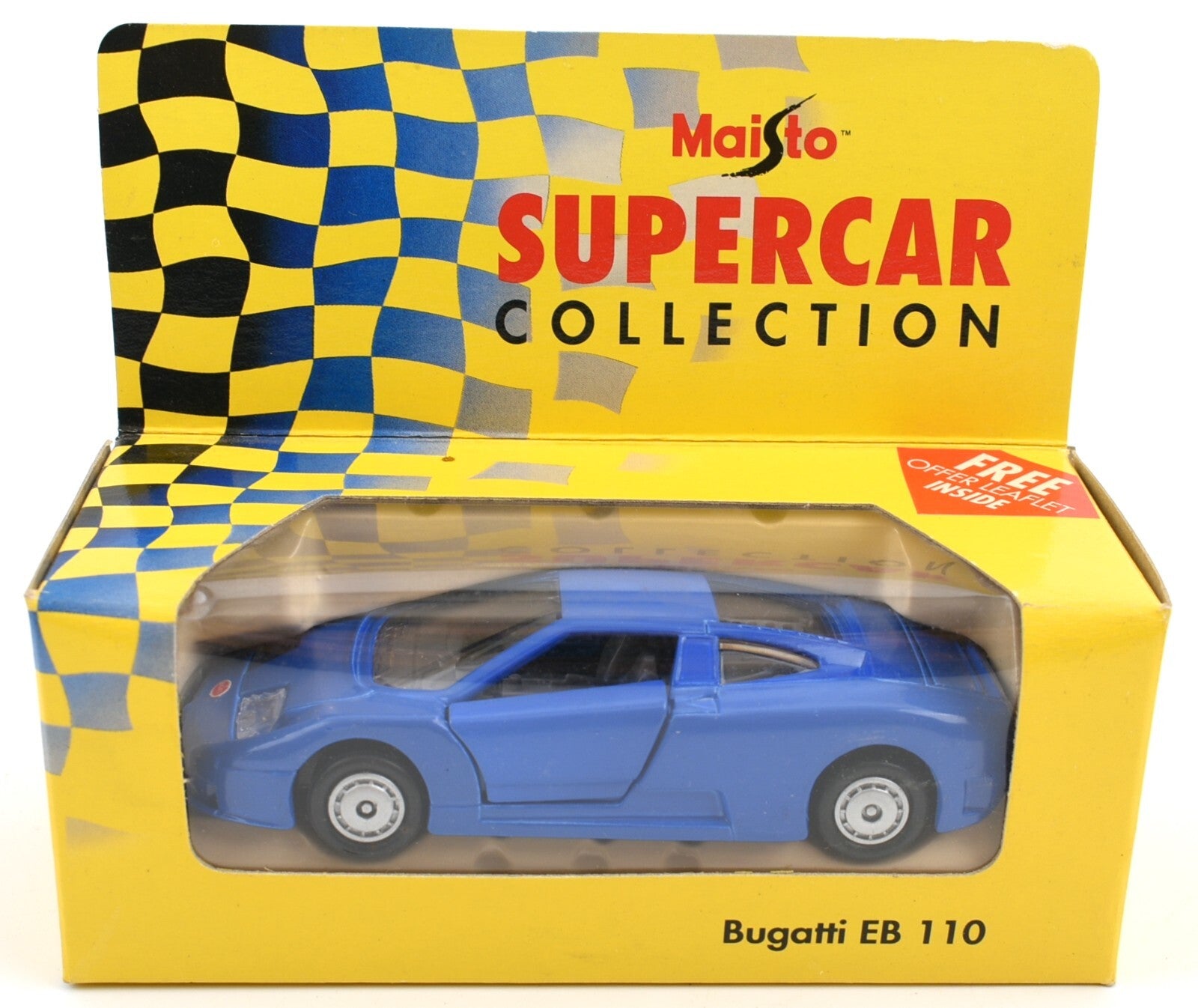 MAISTO Supercar Collection - Blue BUGATTI EB 110 Die Cast Model 1:40