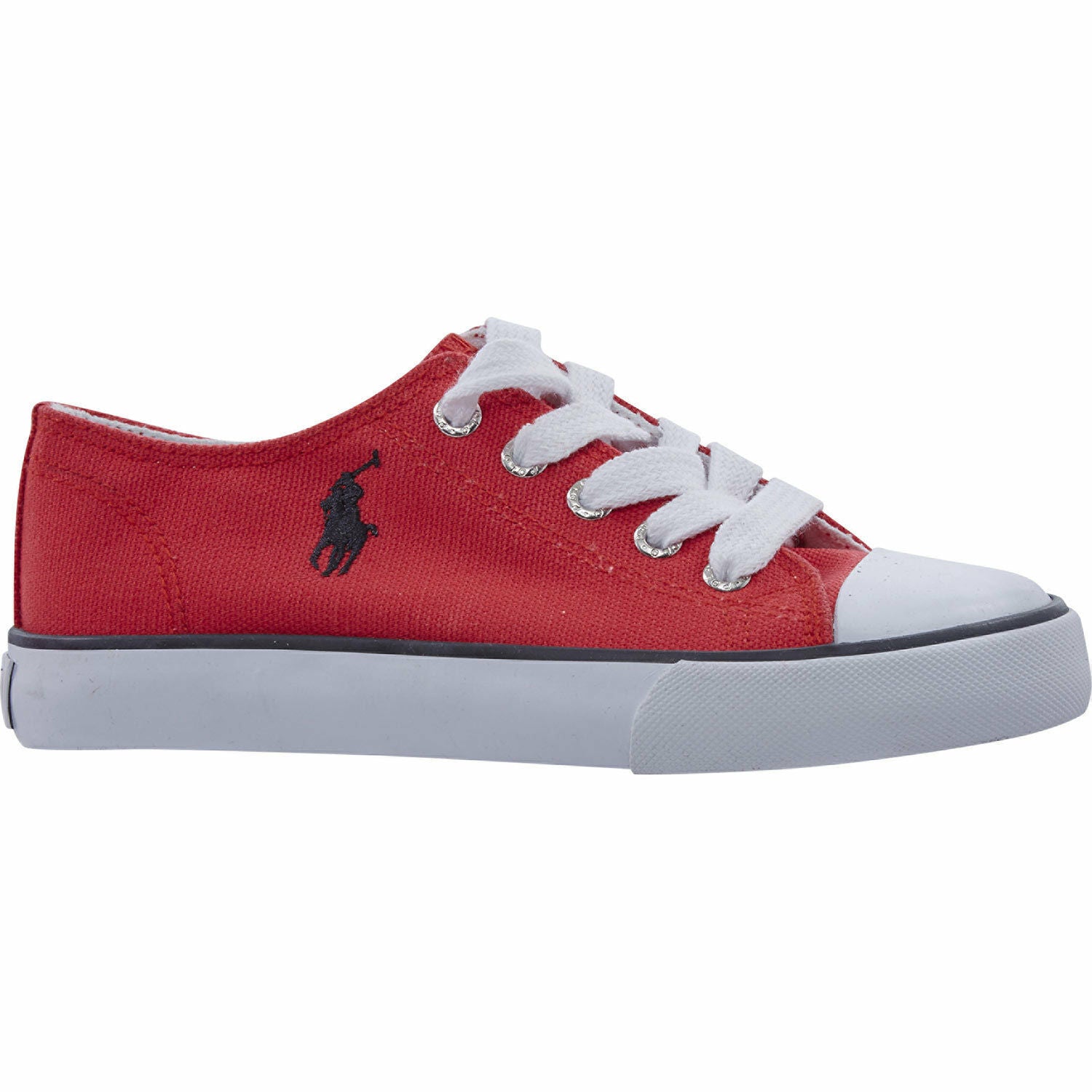 POLO RALPH LAUREN Kids Red Canvas Shoes Sneakers size UK 2.5