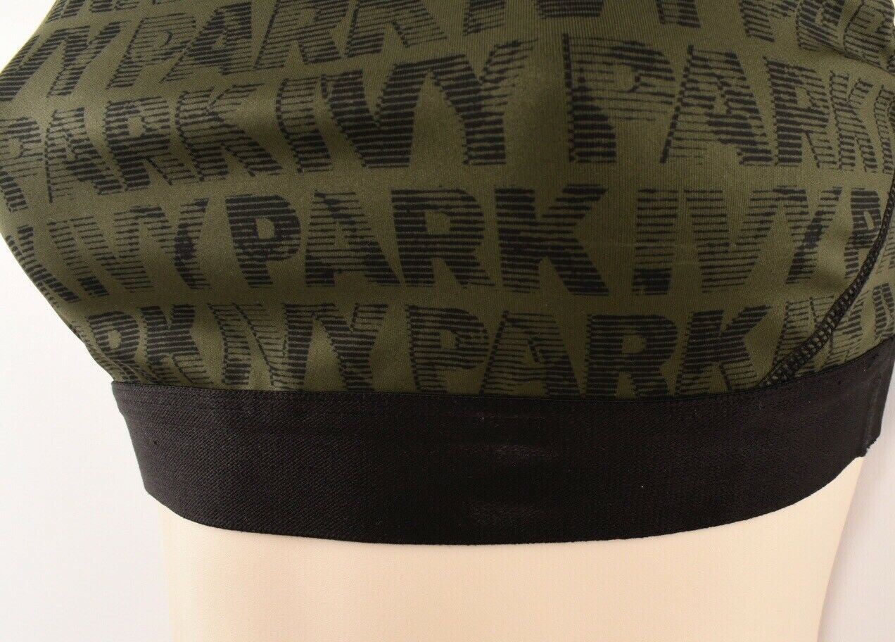 IVY PARK Women's Medium Support Breathable Bra, Olive Green/Black, size SMALL