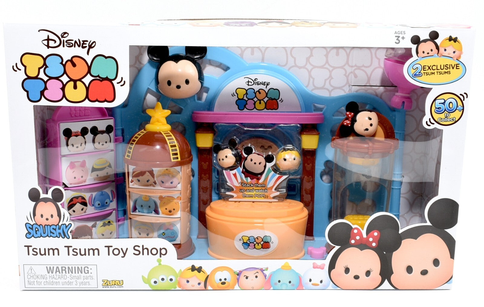 DISNEY TSUM TSUM Toy Shop Playset - Includes 2 Exclusive Tsum Tsums