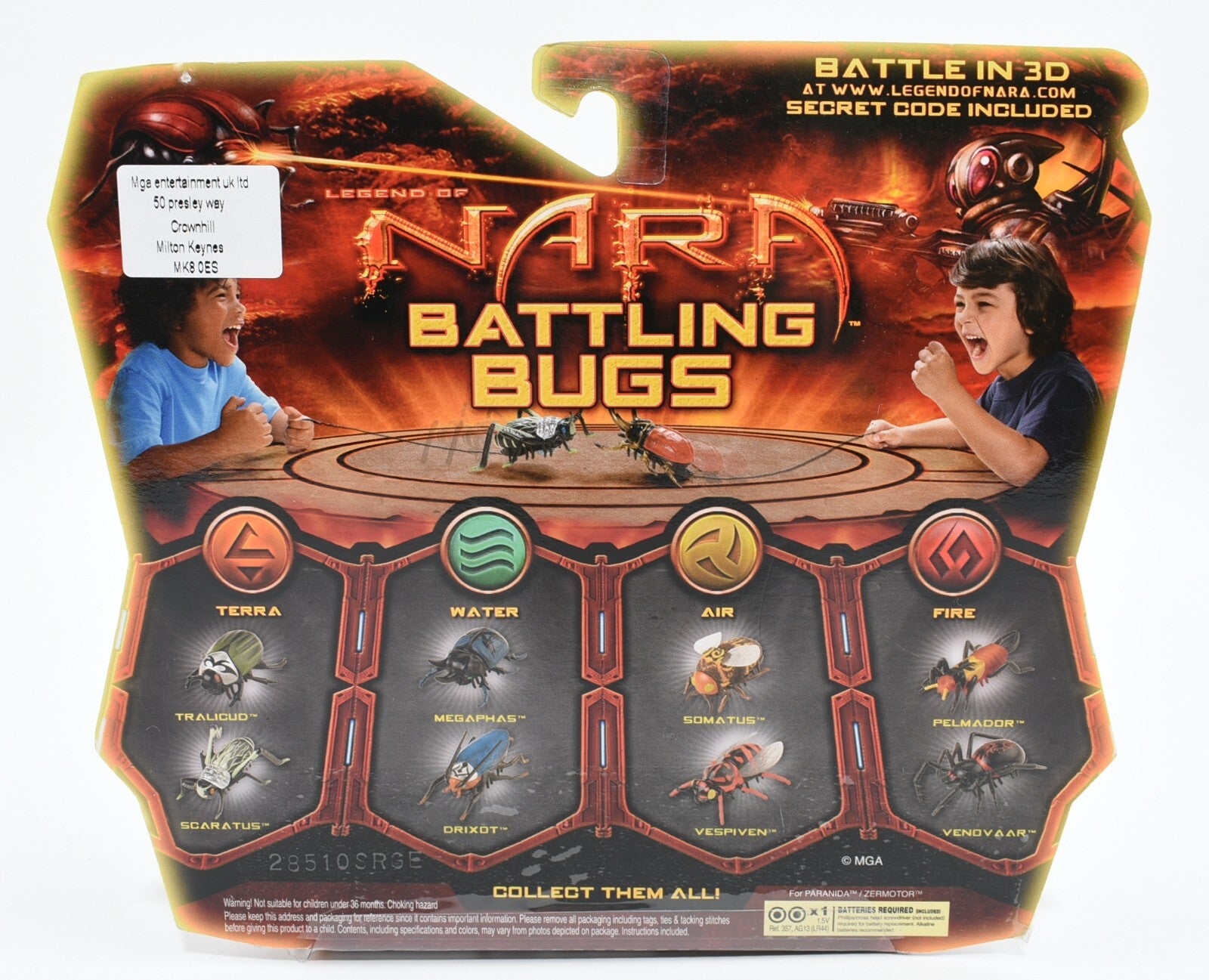 Battling Bugs Battle Pack - Paranida vs Zermotor - Motorised Action Twin Pack