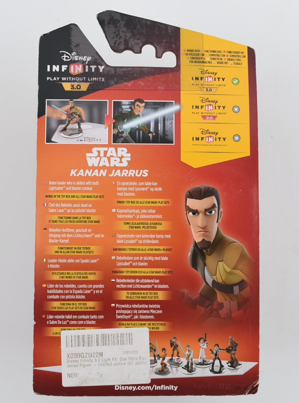 Disney Infinity 3.0 STAR WARS Character Figure - KANAN JARRUS (Light FX edition)