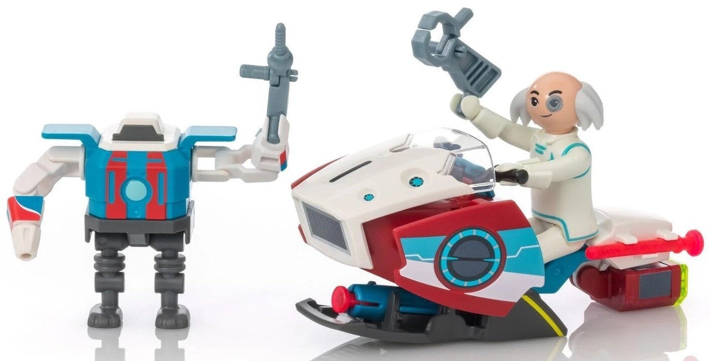 Playmobil 9003 Super 4 Skyjet with Dr. X and Robot *NO BOX*