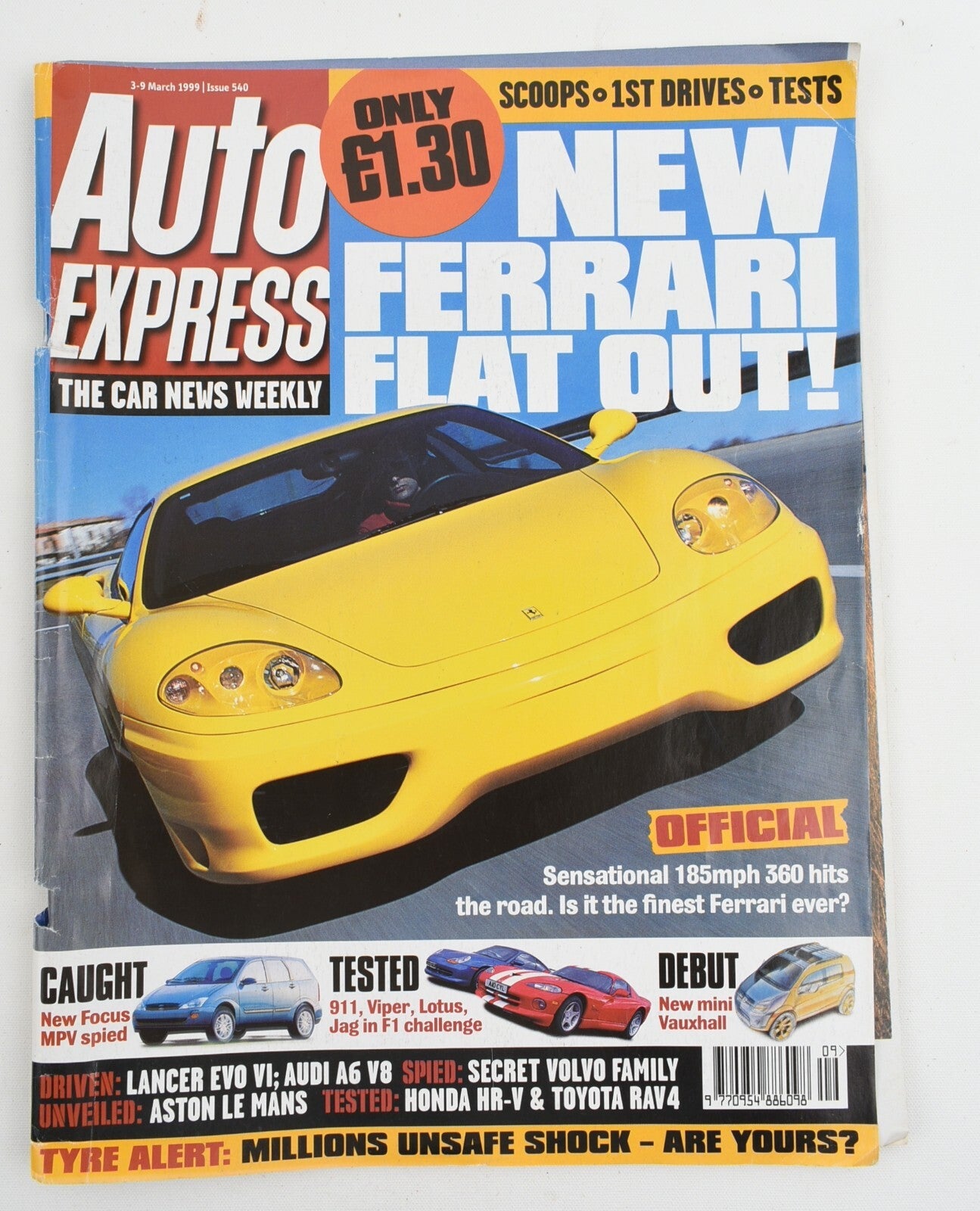 AUTO EXPRESS Magazine -  3-9 March 1999 - issue #540