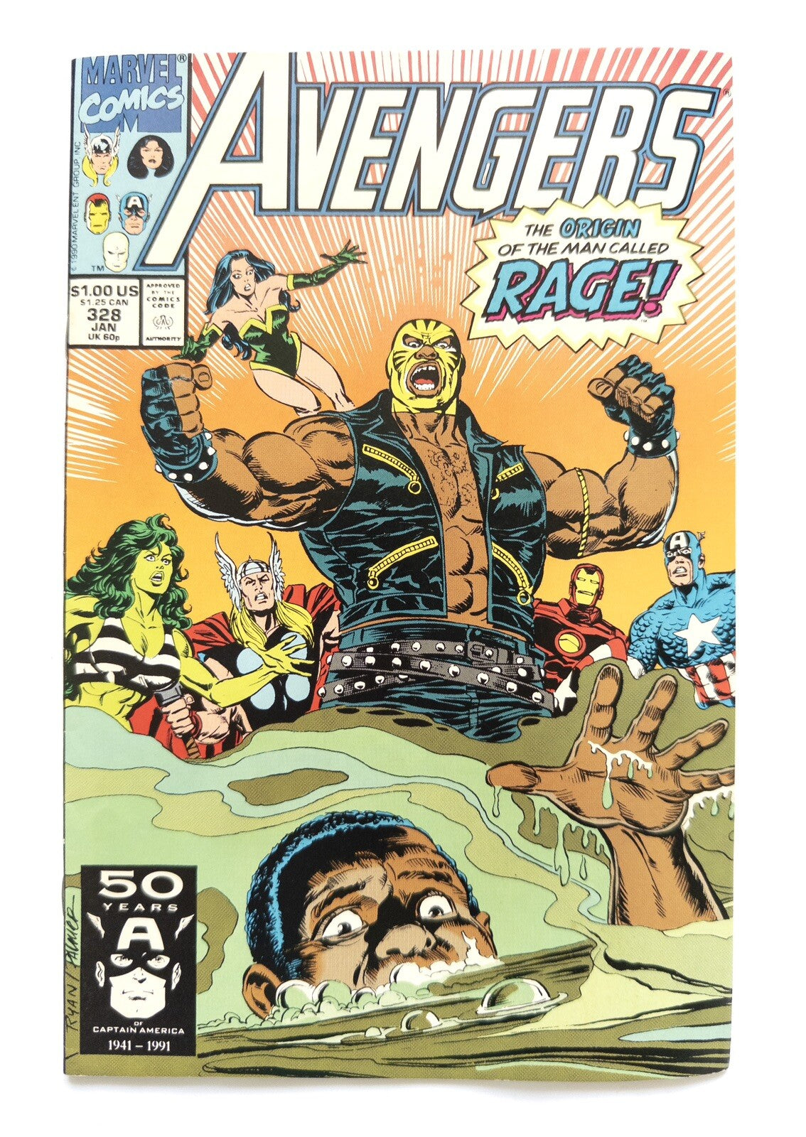 Marvel Comics Avengers The Origin Of The Man Called Rage