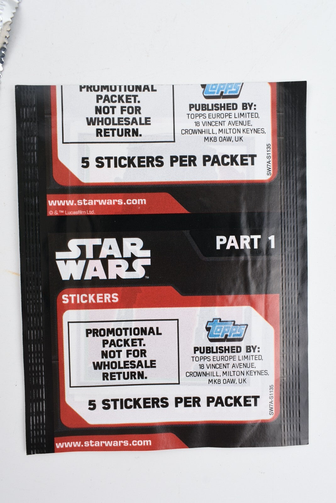 Topps Star Wars Force Attax Bundle - 5x Sticker Packs + 5x Trading Cards Packs