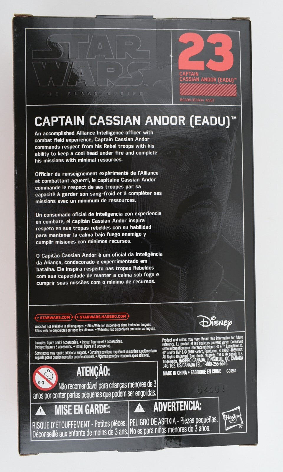 Star Wars The Black Series #23 - Captain Cassian Andor 6" Figure