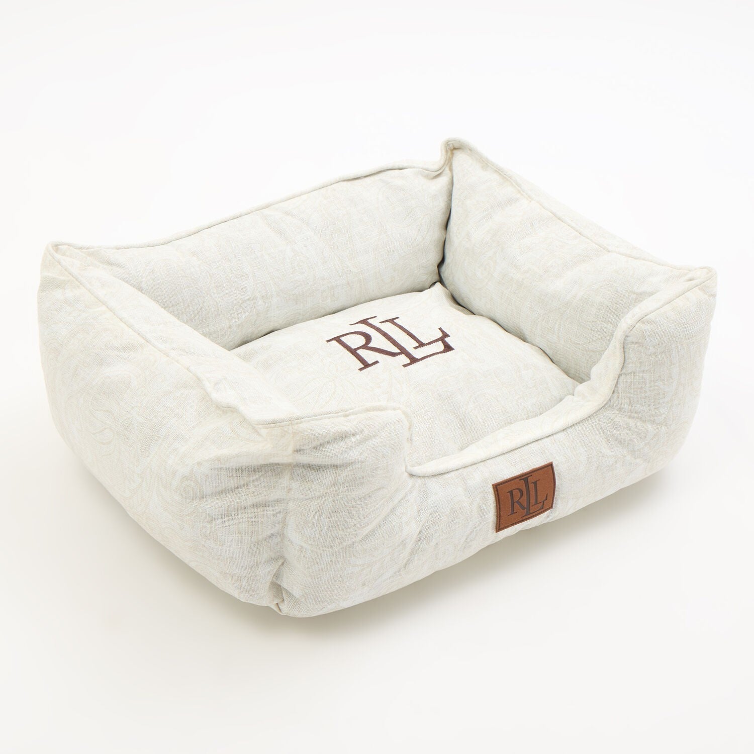 Lauren Ralph Lauren Cream Paisley Pattern Pet Bed 61x50cm
