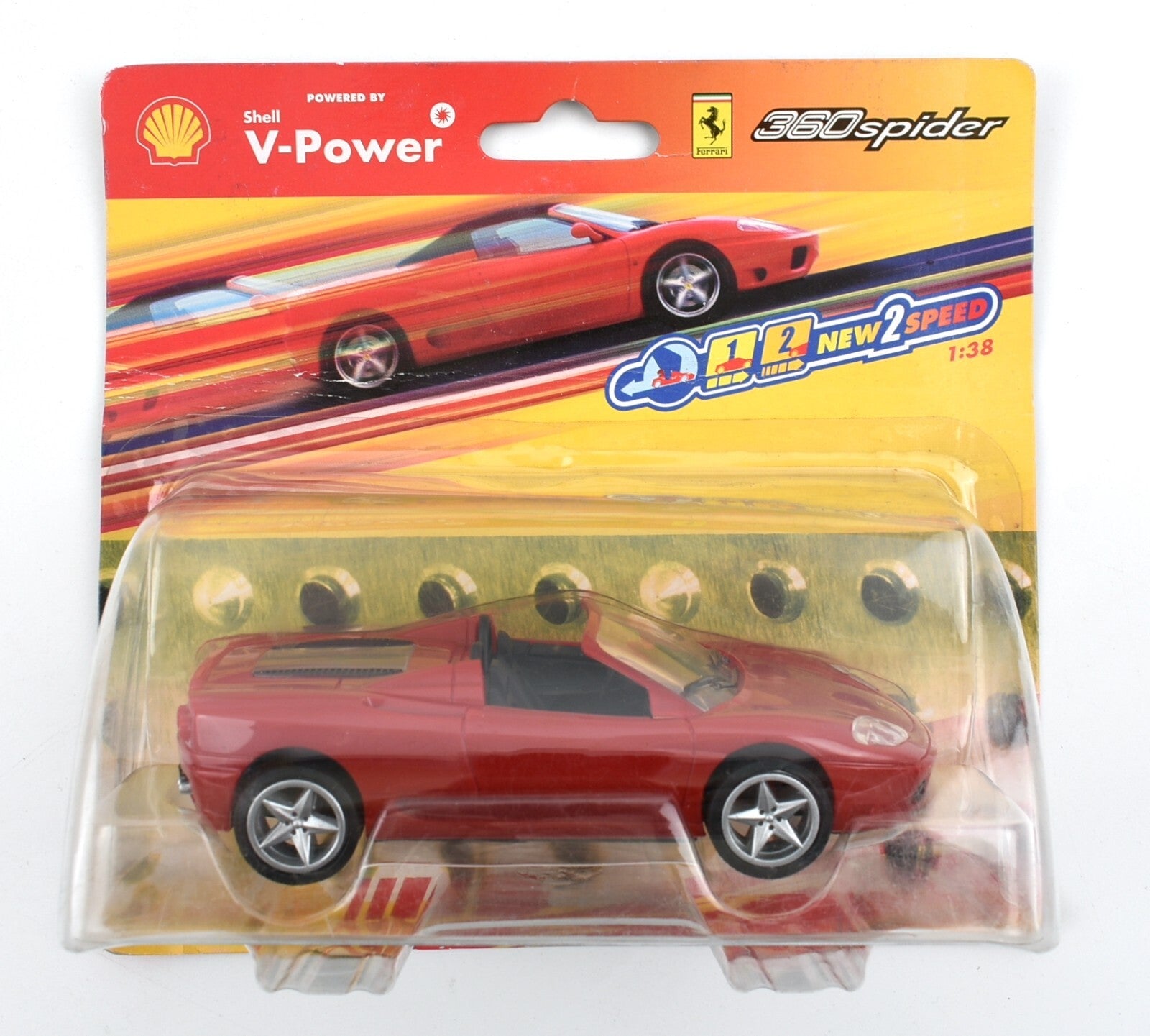 Shell V-Power Promotion Ferrari 360 Spider 1:38 Model Car, by Hot Wheels (2006)