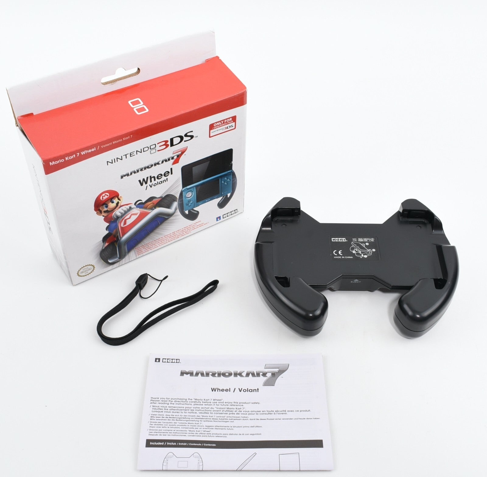 Nintendo 3DS MarioKart 7 Steering Wheel Volant Attachment, New