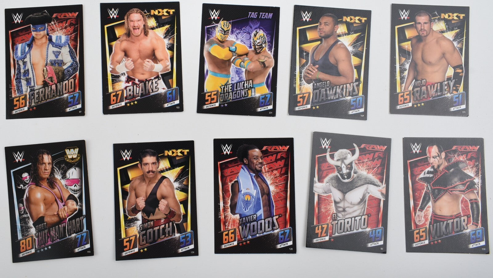 Topps Slam Attax Then Now Forever  ~ Trading Cards Bundle, Tin + 50 Cards