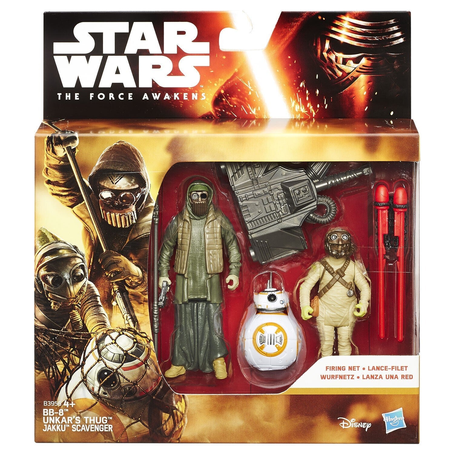 STAR WARS: The Force Awakens - BB-8 & UNKAR'S THUG & JAKKU SCAVENGER figures