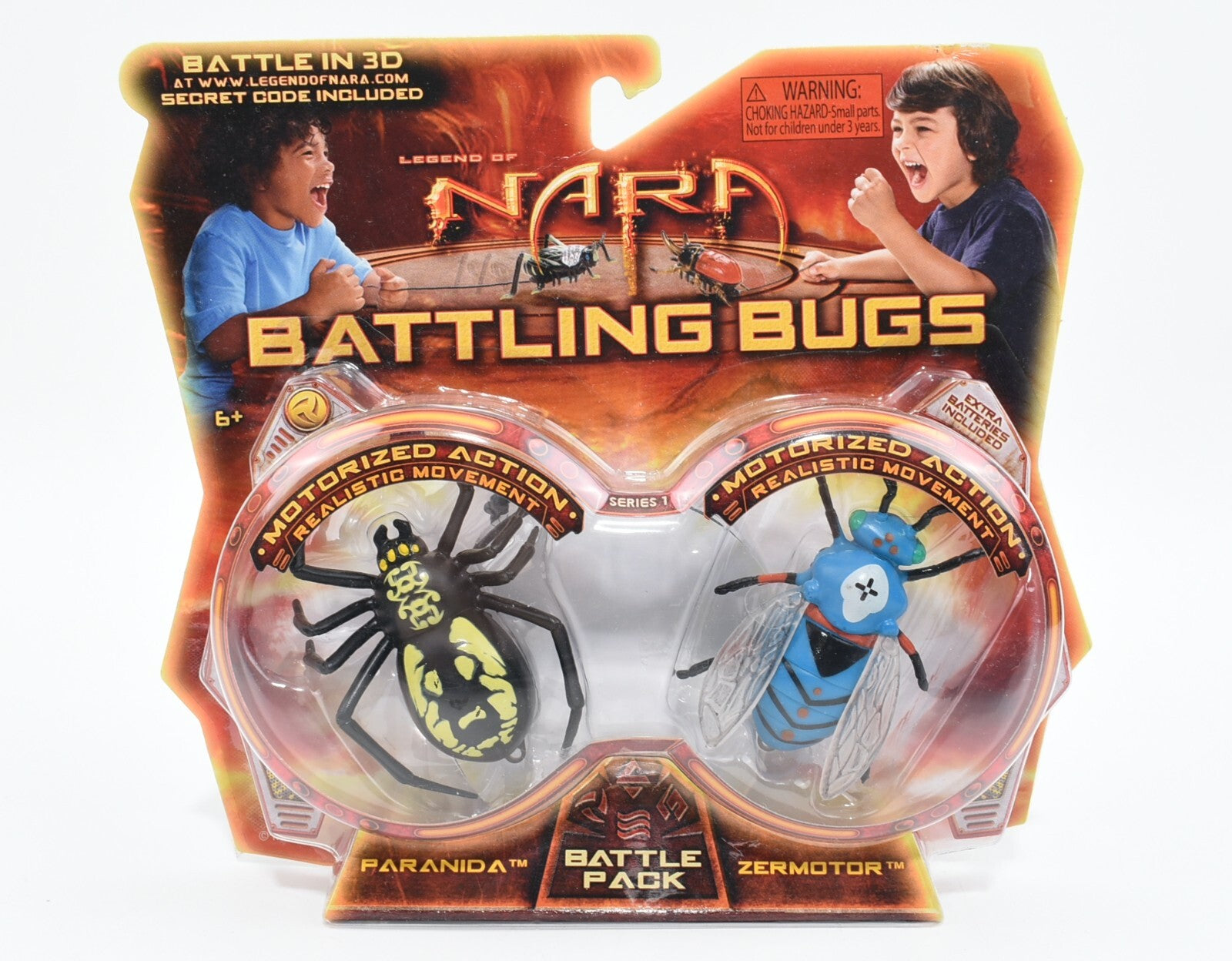 Battling Bugs Battle Pack - Paranida vs Zermotor - Motorised Action Twin Pack