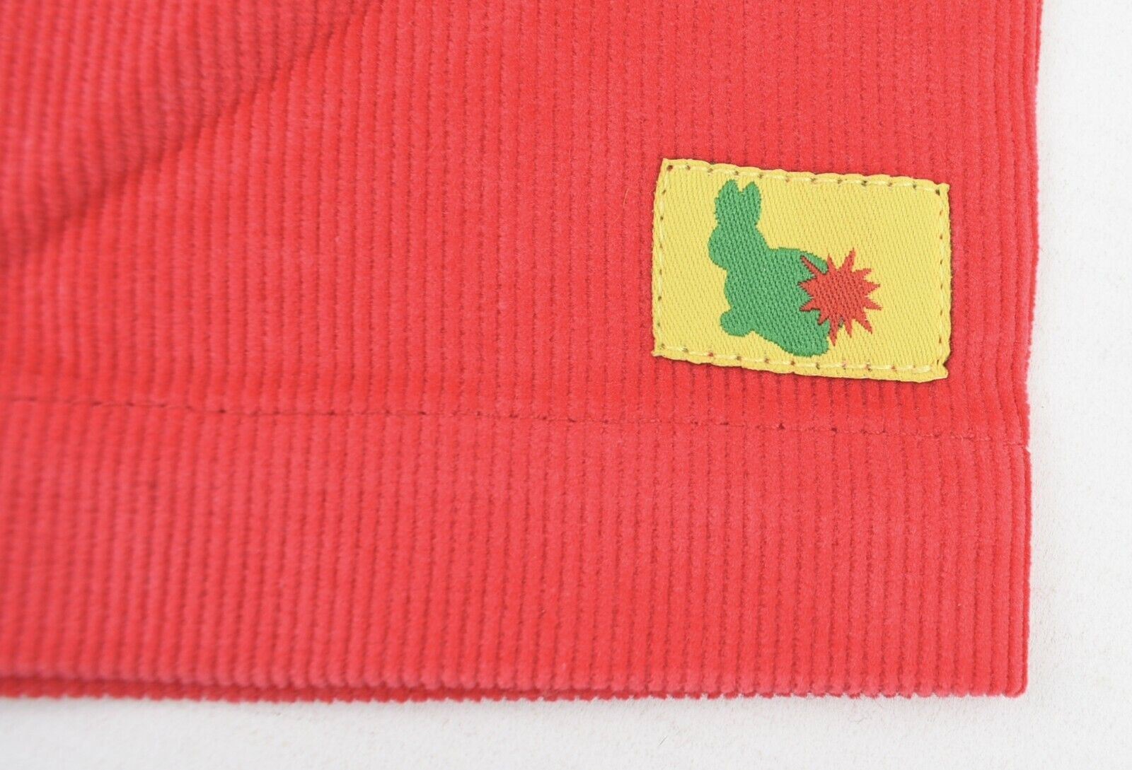 GREEN RABBIT Fine Corduroy Baby Pants, Red, MADE IN UK, size 0-6 Months