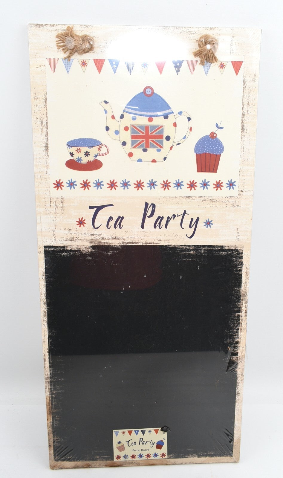 Rustic Style Wooden WALL MEMO BOARD, Tea Party