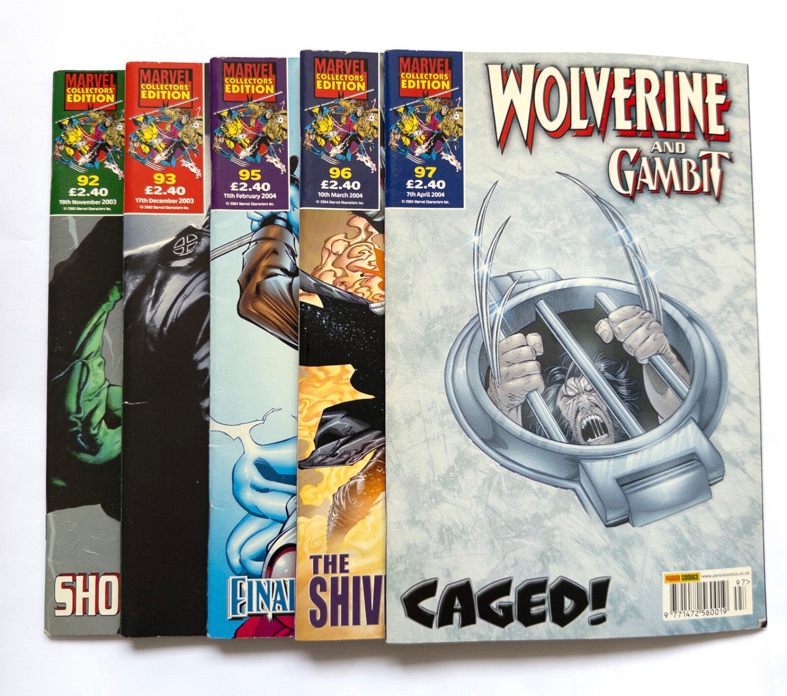 Marvel Collectors Edition Wolverine and Gambit comics