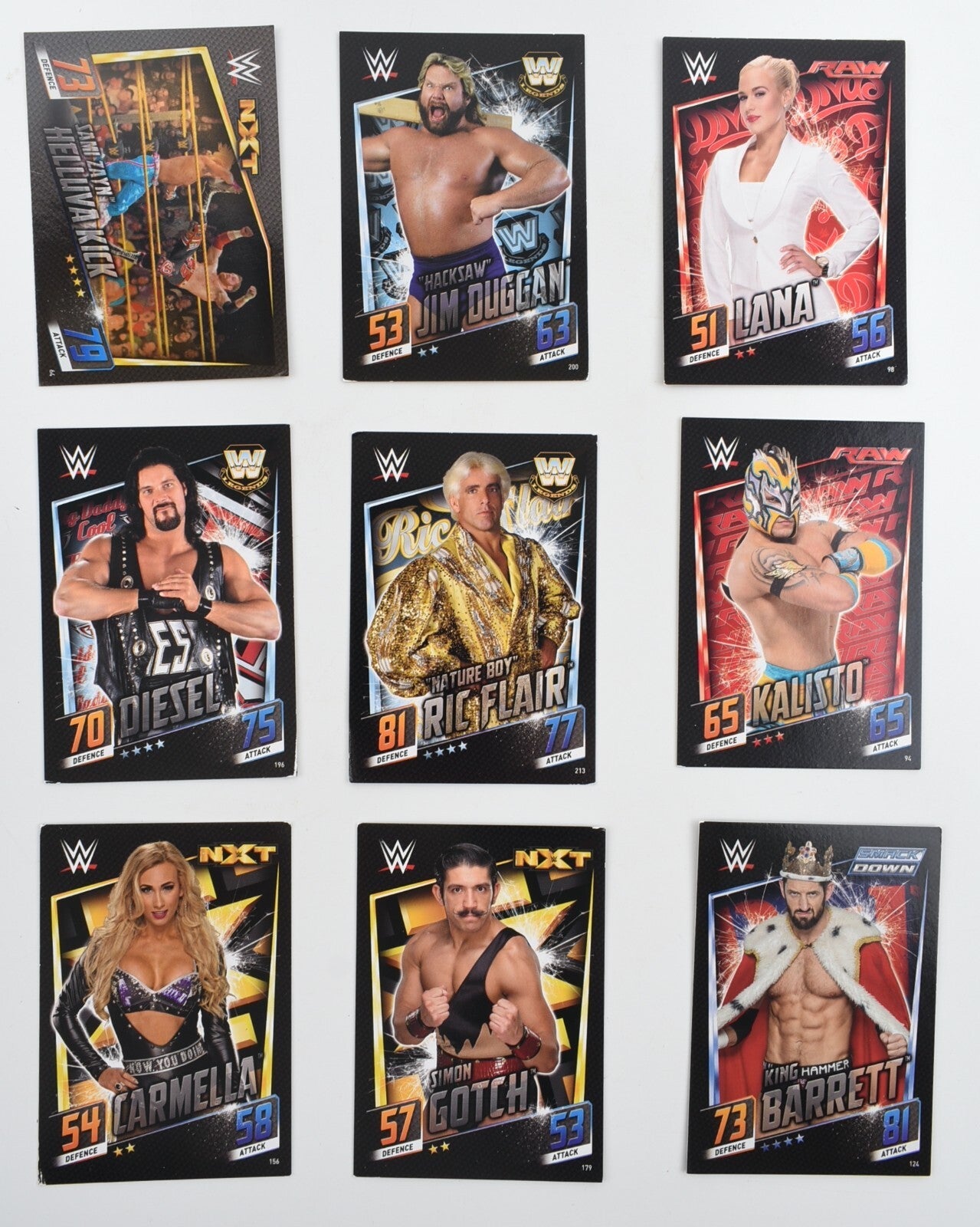 Topps Slam Attax Then Now Forever  - Trading Cards Bundle, Lot of 87 Cards
