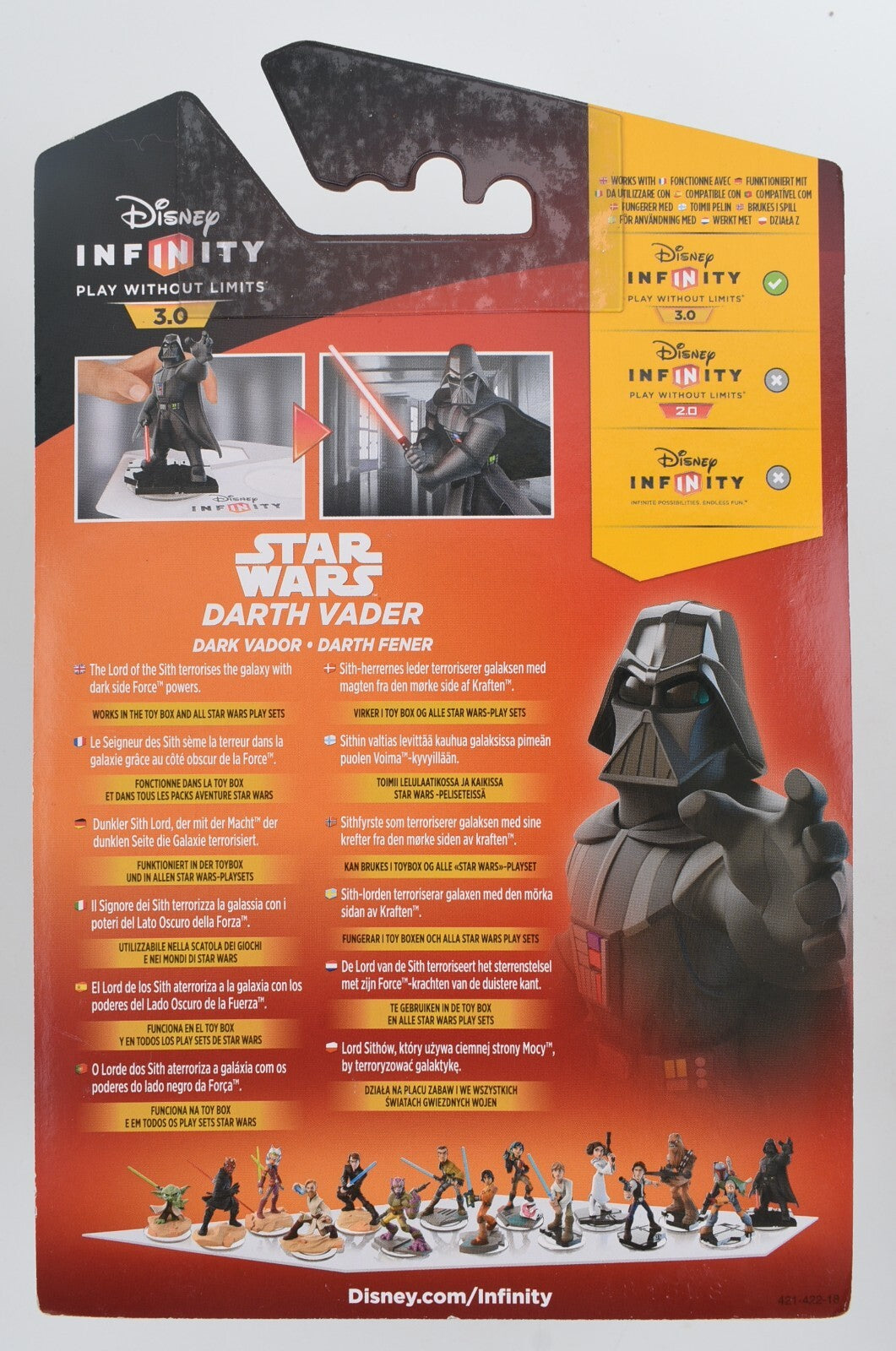 Disney Infinity 3.0 STAR WARS Character Figure - DARTH VADER (Light FX edition)