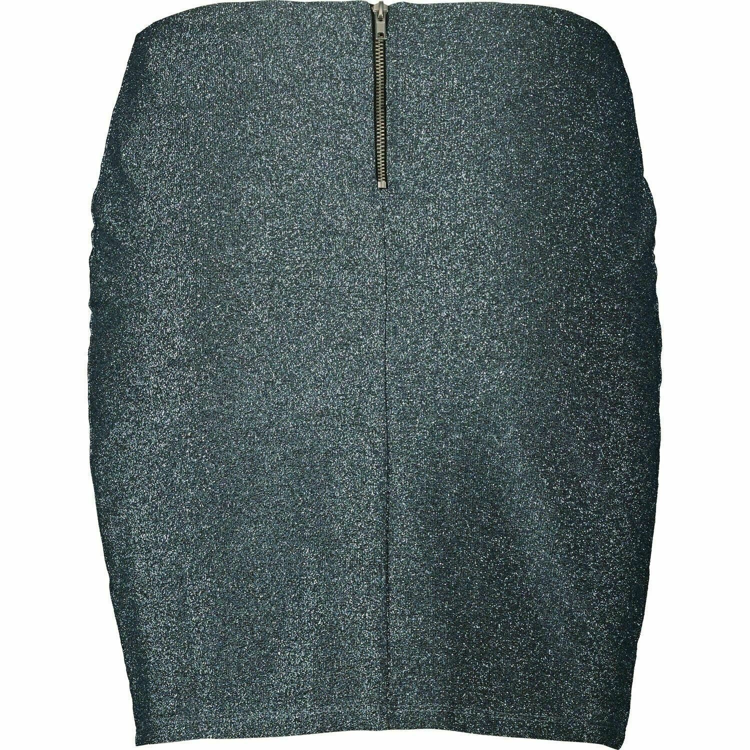 SUPERDRY Women's MIA Blue Sparkle Shimmer Skirt, size M / UK 12