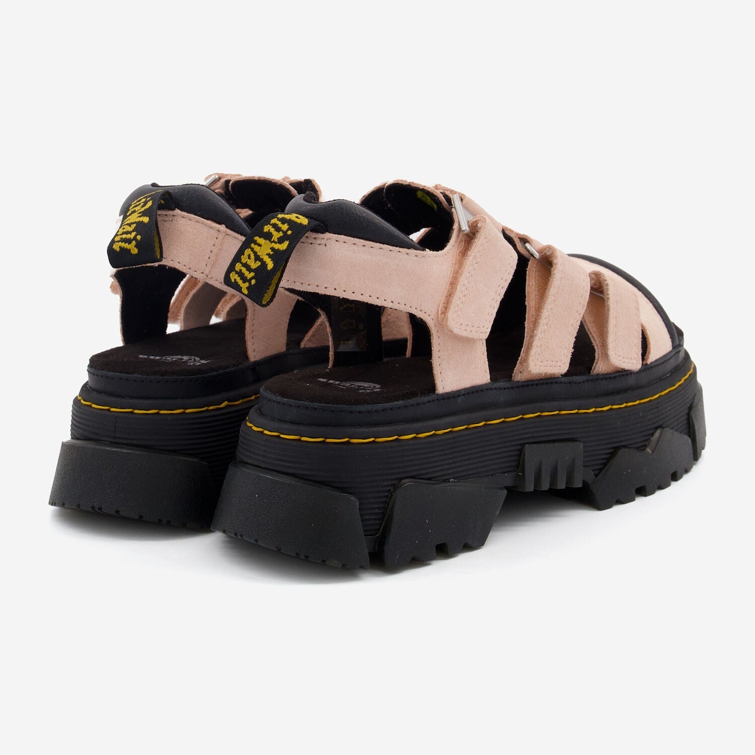 Dr. Martens Women's  Mattison 3 Strap  Platform Sandals Pink UK6