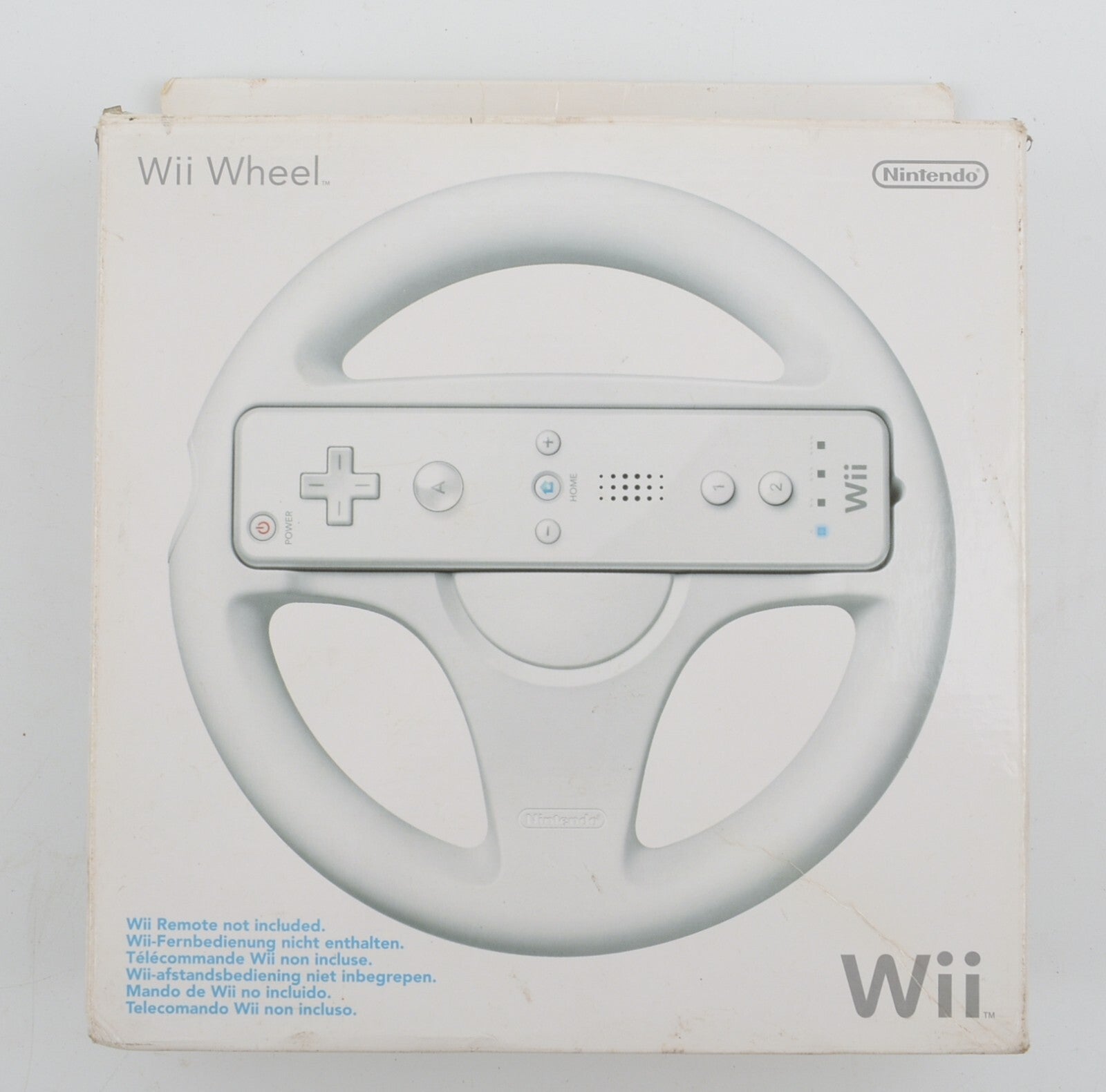 Official Nintendo Wii Racing Steering Wheel, White, Boxed