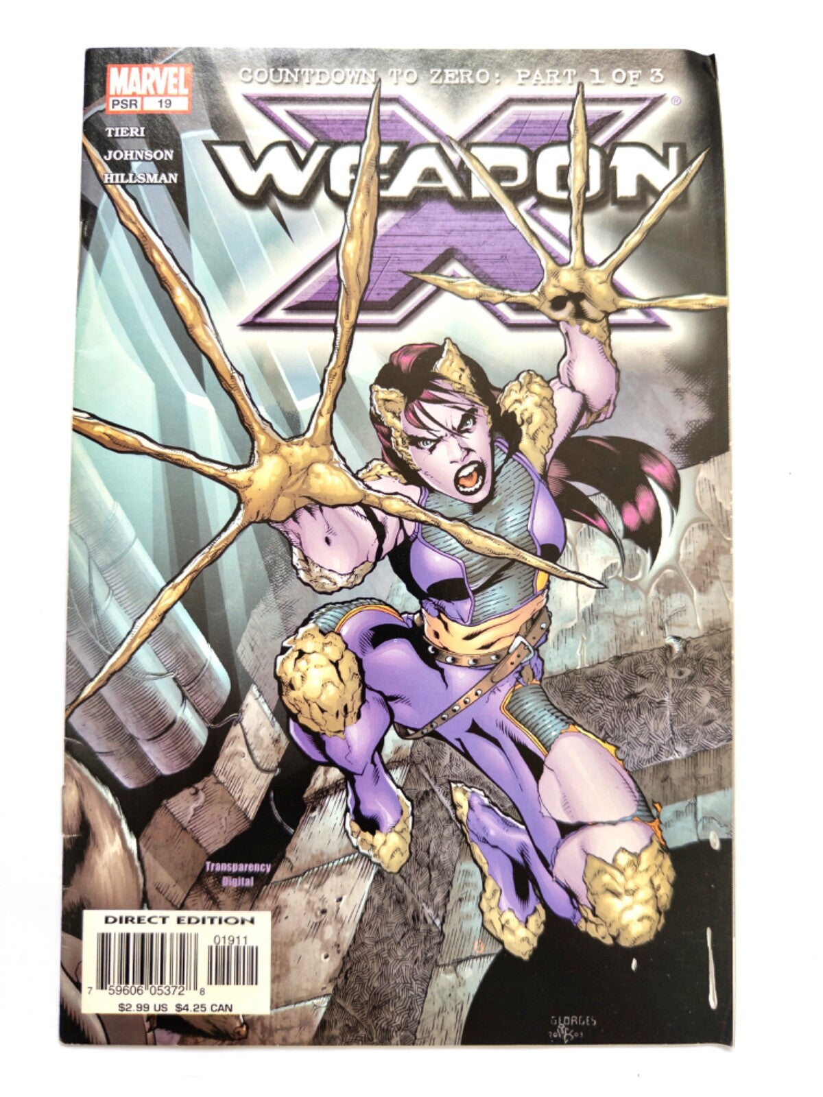 Marvel Comics Weapon X Countdown to Zero