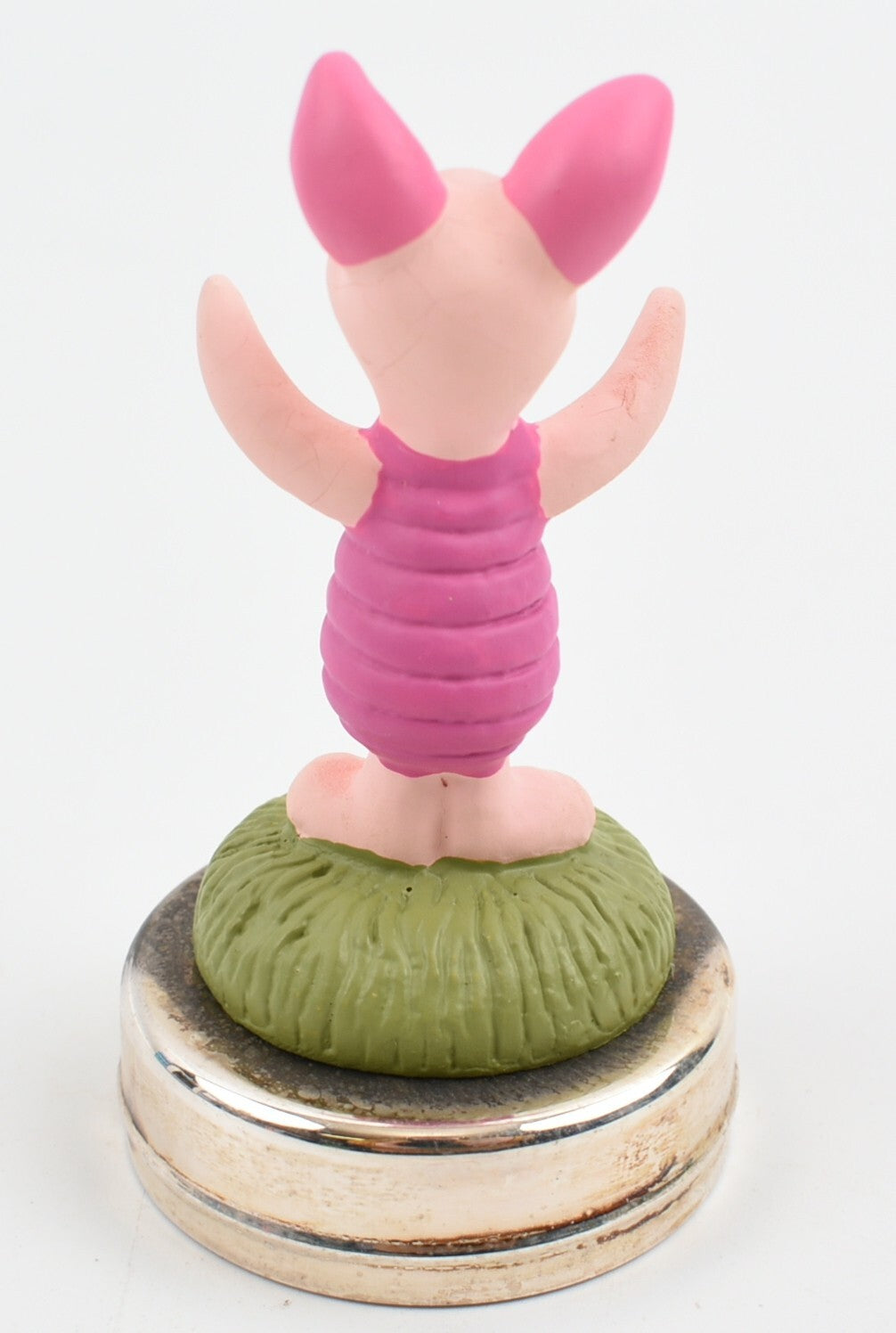 Disney Winnie The Pooh - PIGLET - Hand Painted /Silver Plated Base, Collectable