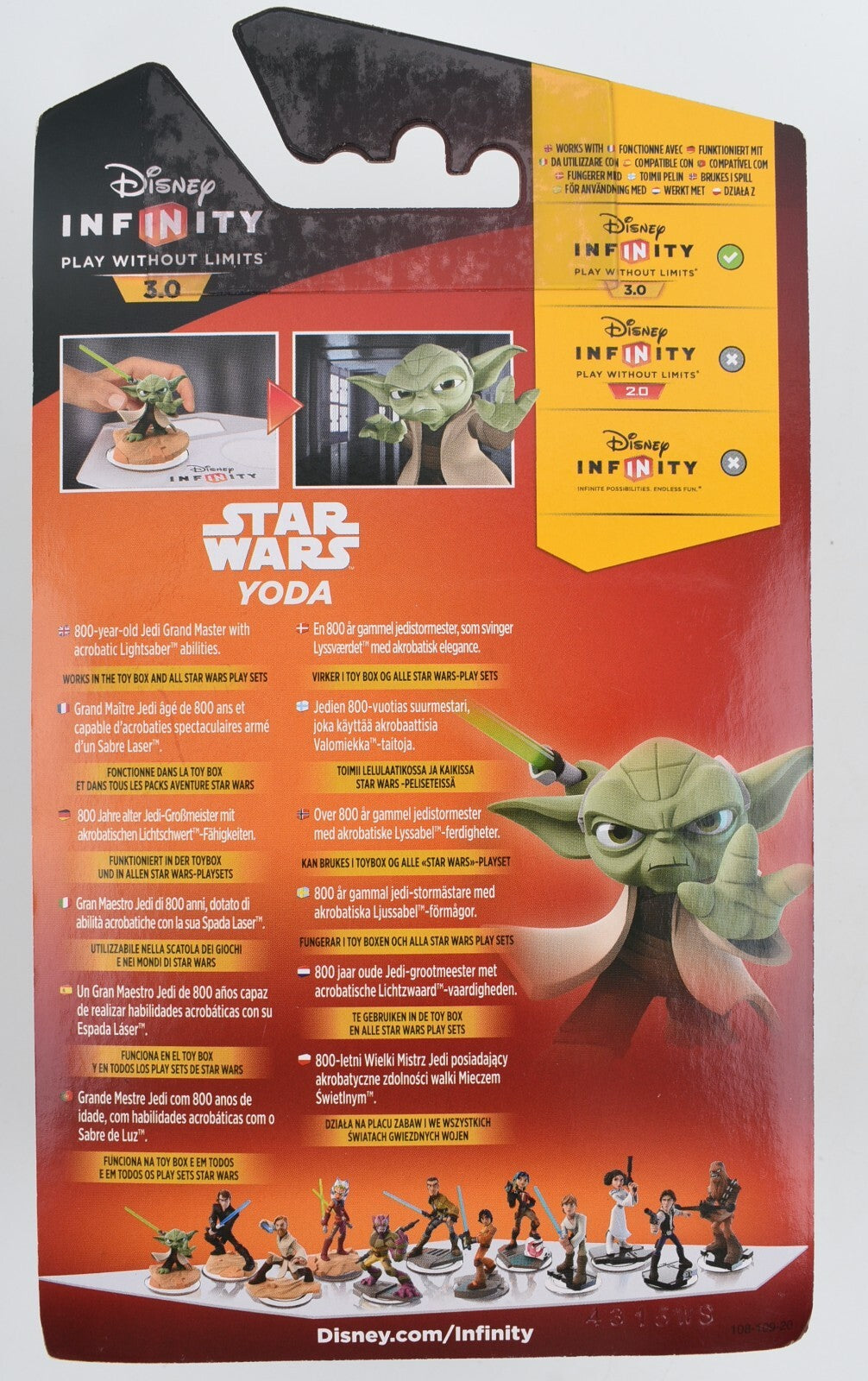 Disney Infinity 3.0 STAR WARS Character Figure - YODA (Light FX edition)