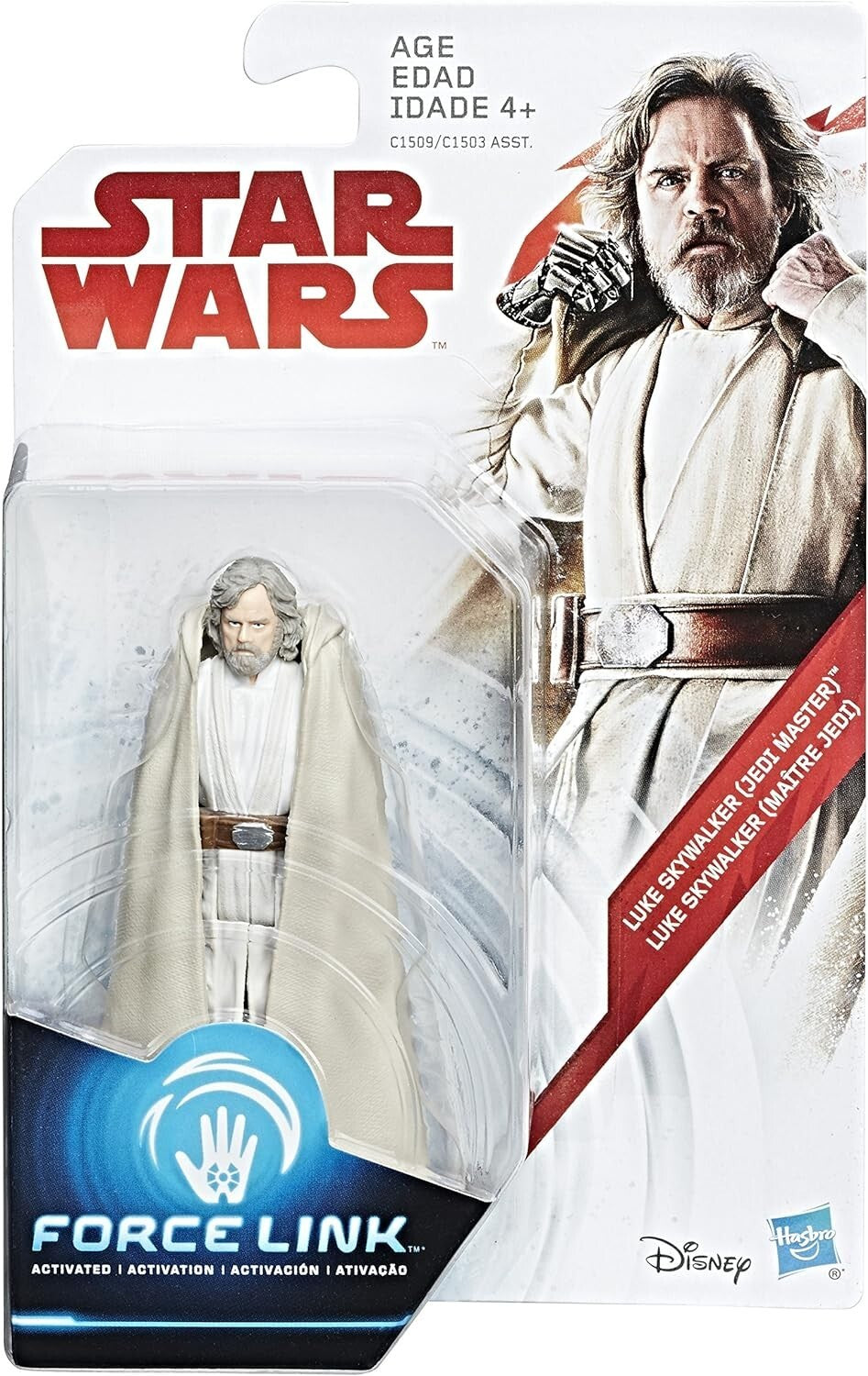STAR WARS Forcelink Luke Skywalker Jedi Master Action Figure