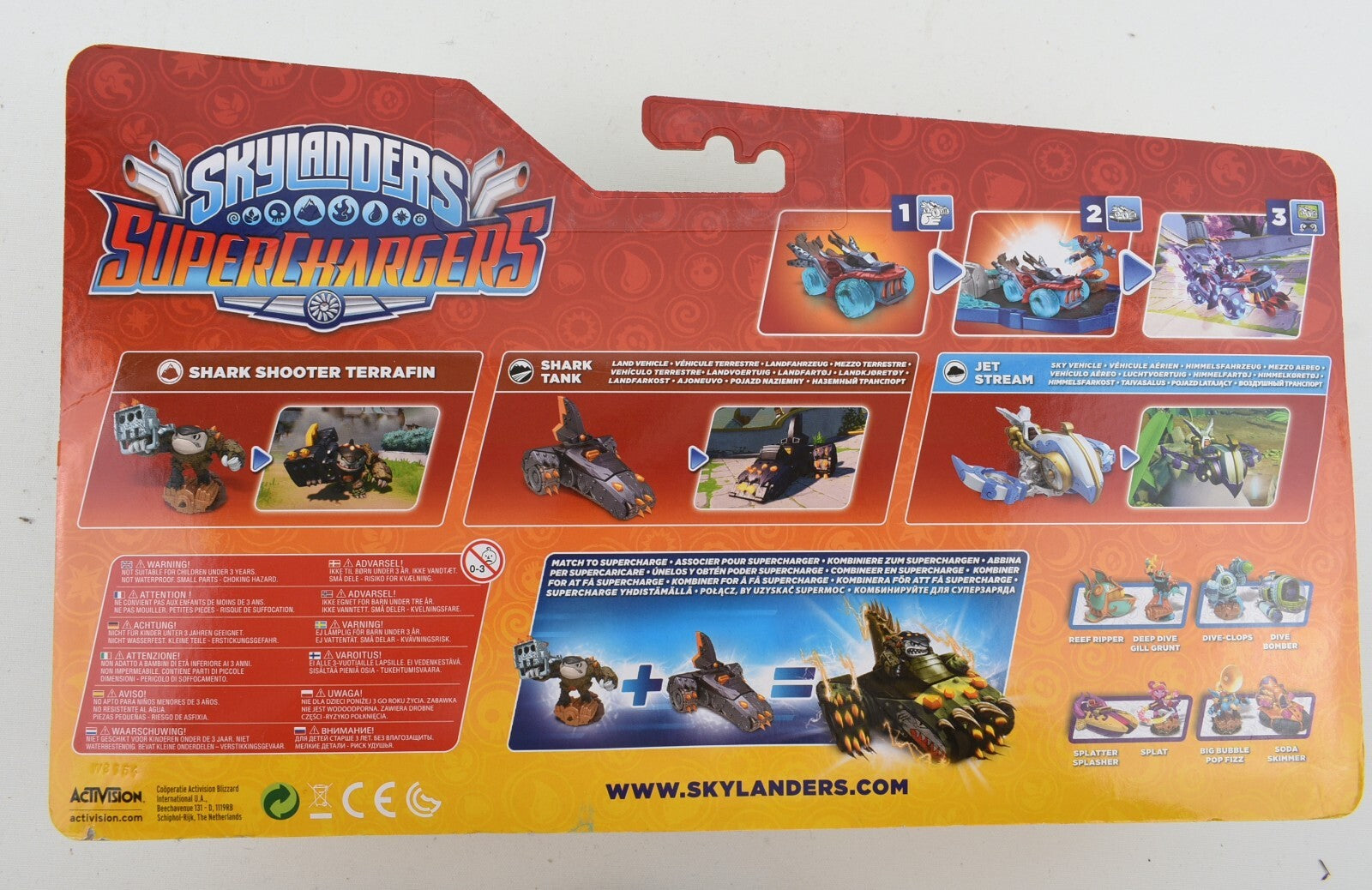 Skylanders SuperChargers 3-Pack: Jet Stream, Shark Tank, Shark Shooter Terrafin