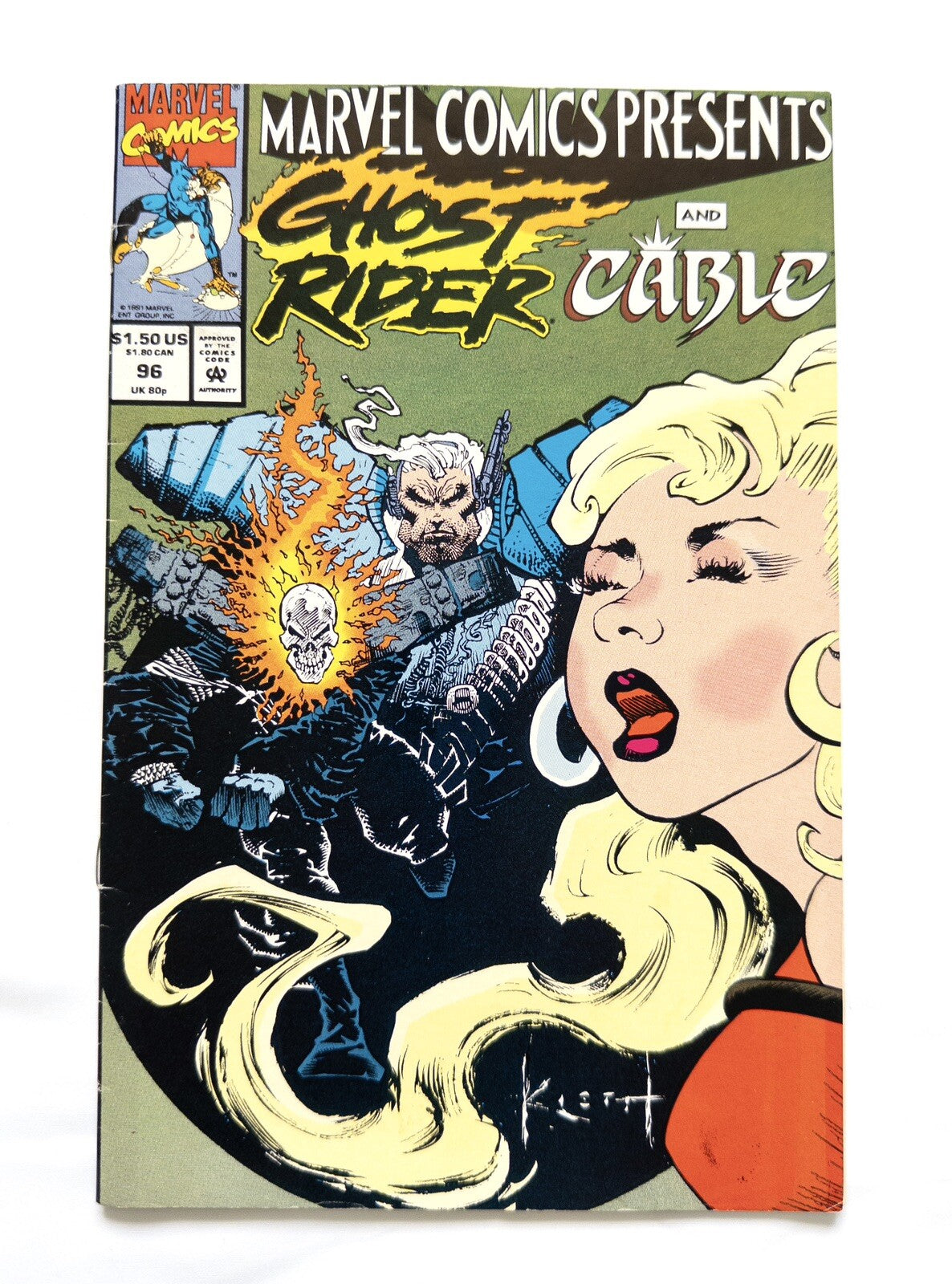 Marvel Comic Ghostrider and Cable