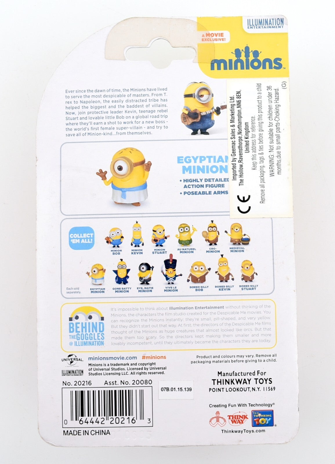 Minions Movie - EGYPTIAN MINION - 2 inch Poseable Figure