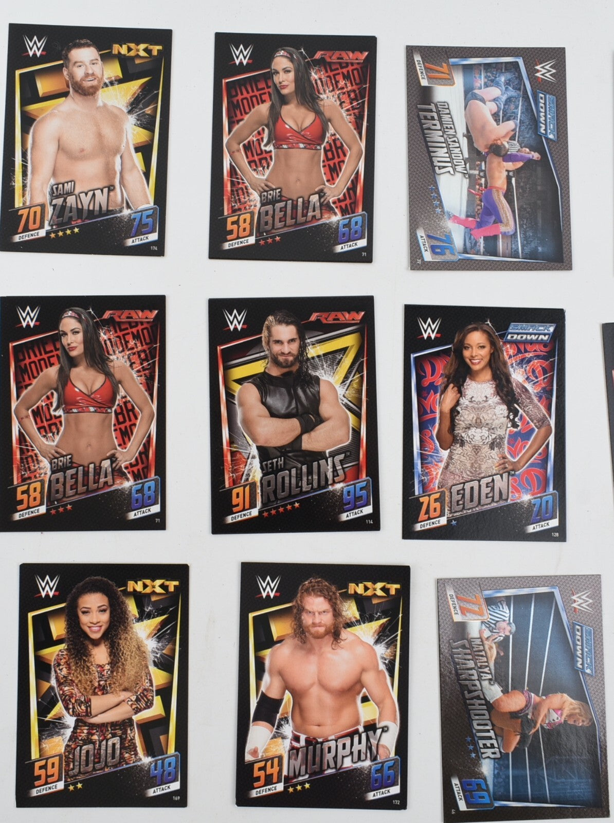 Topps Slam Attax Then Now Forever  - Trading Cards Bundle, Tin + 50 Cards