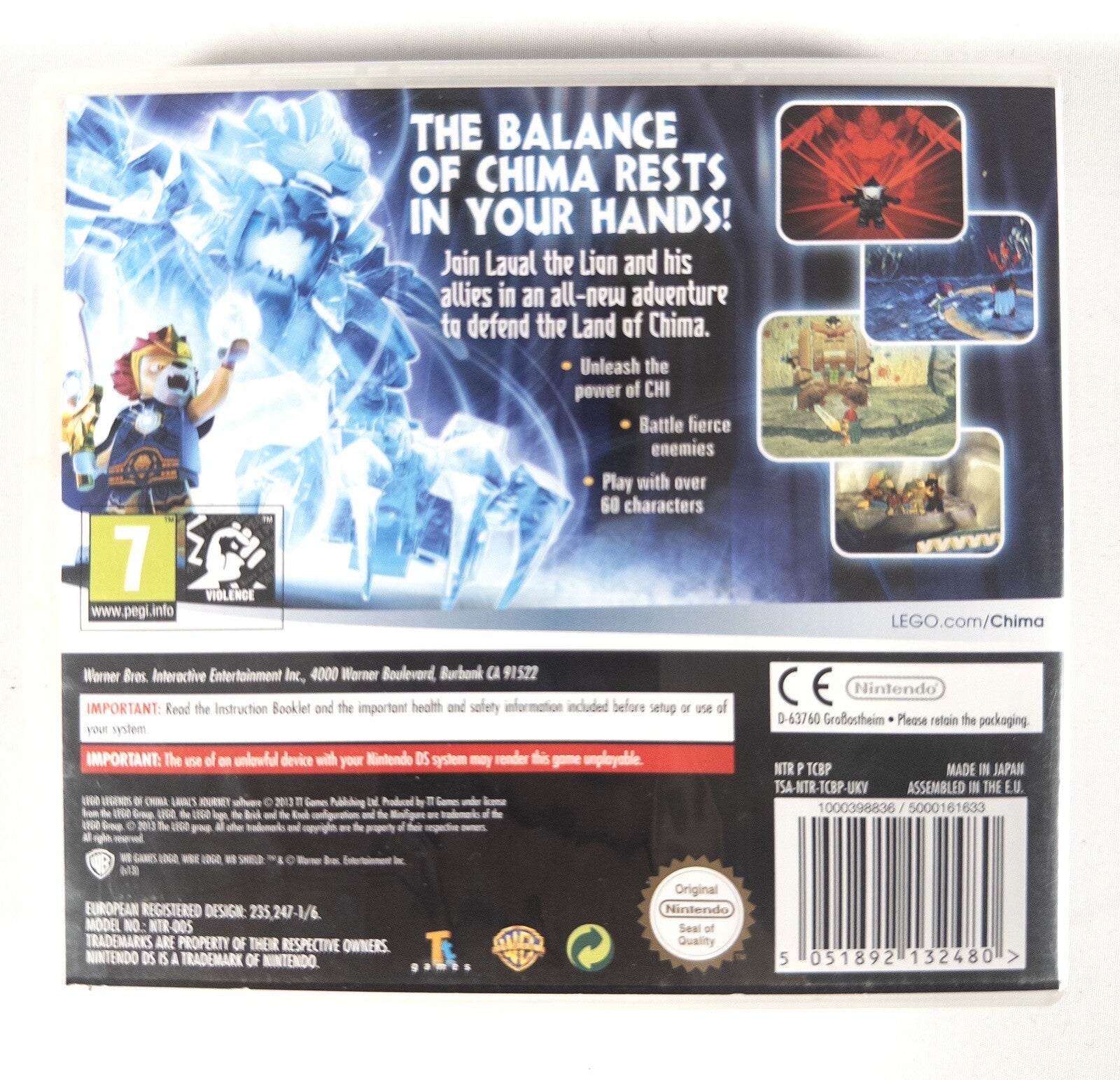 NINTENDO DS- LEGO- LEGENDS OF CHIMA Laval's Journey Game