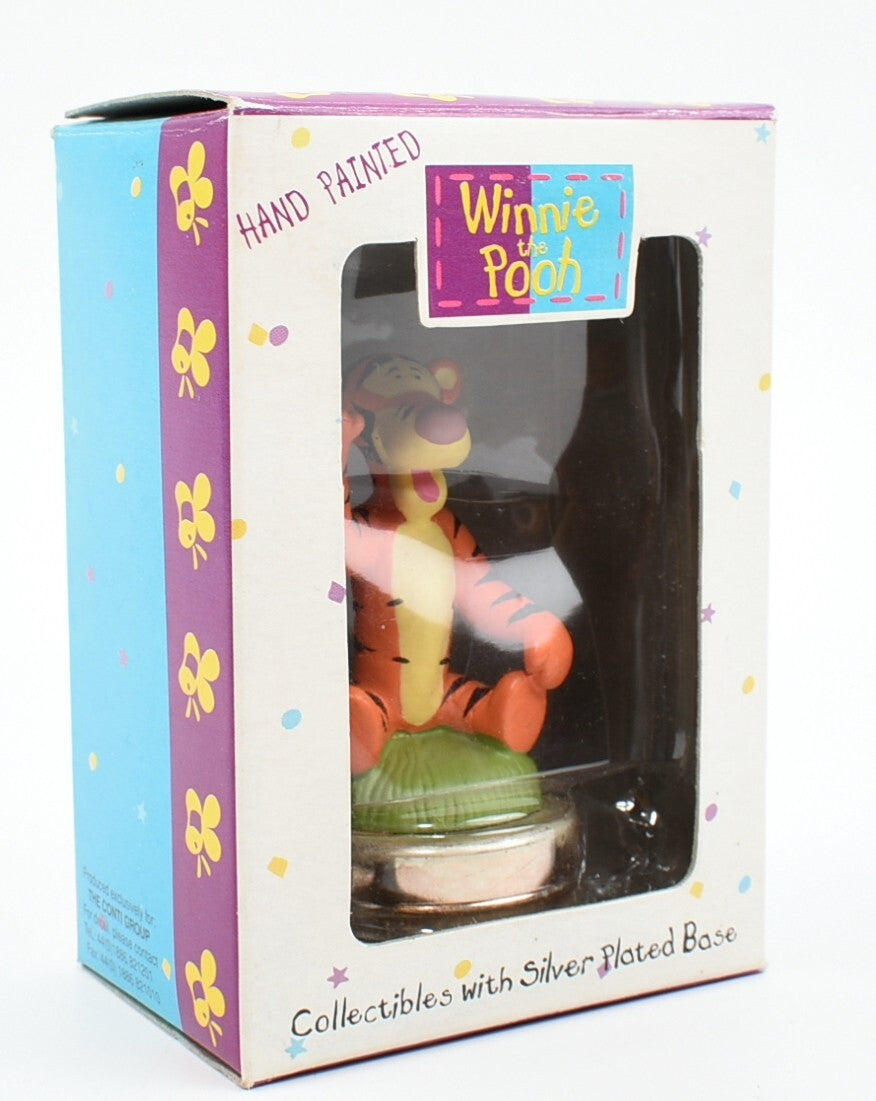 Disney Winnie The Pooh - TIGER - Hand Painted /Silver Plated Base, Collectable