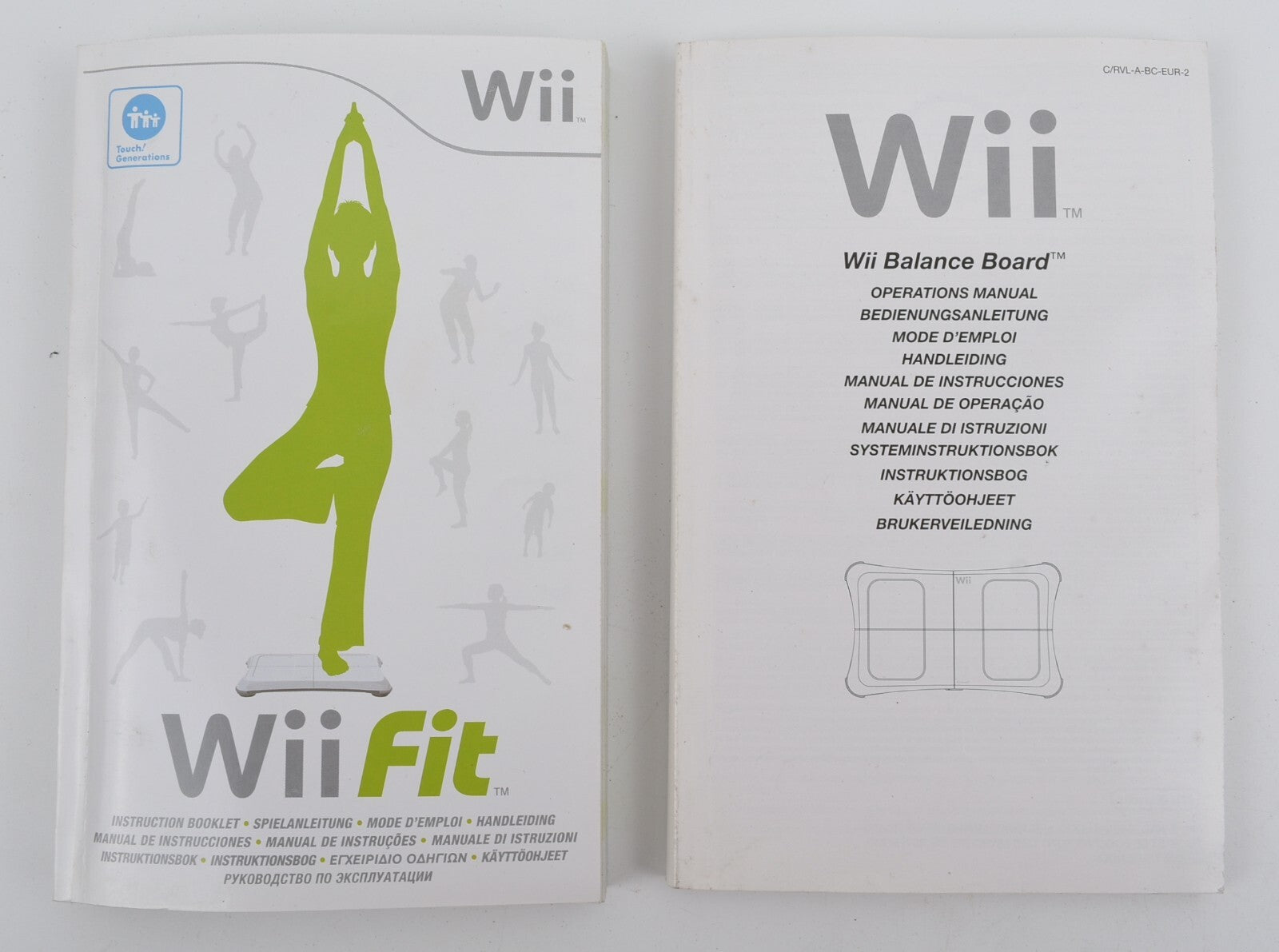 Nintendo Wii Manual Bundle - for Console / WiiFit / Balance Board / Wheel
