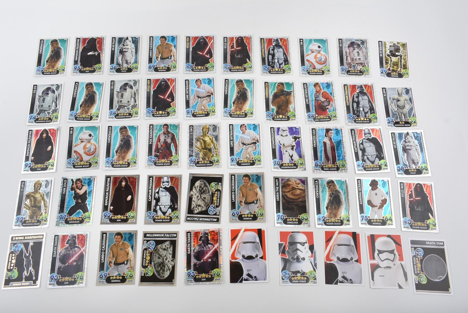 Topps Star Wars Force Attax Universe - Trading Cards Bundle, Tin + 50 Cards