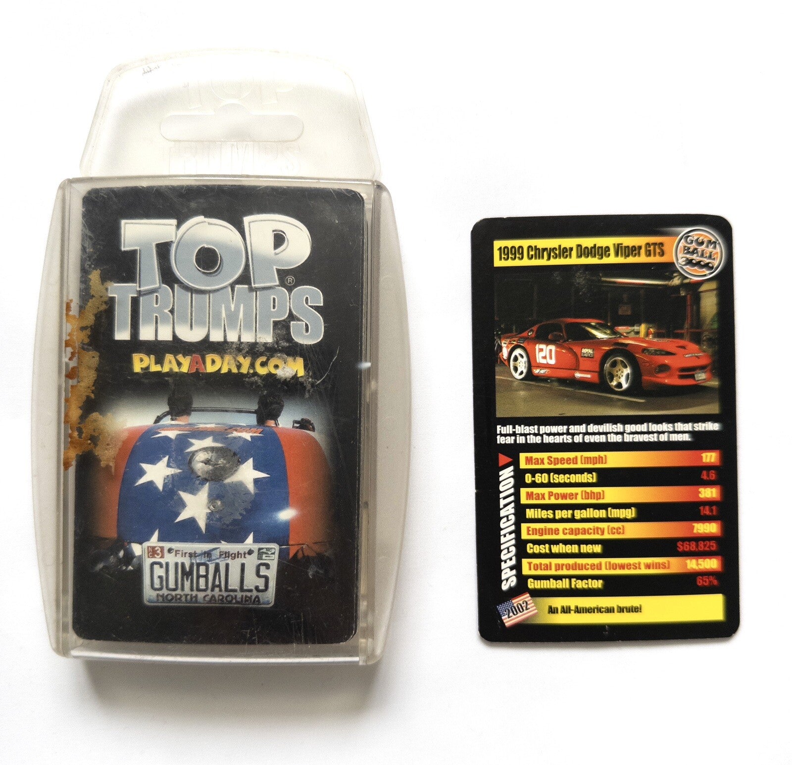 TOP TRUMPS Card Game Gumballs Cars