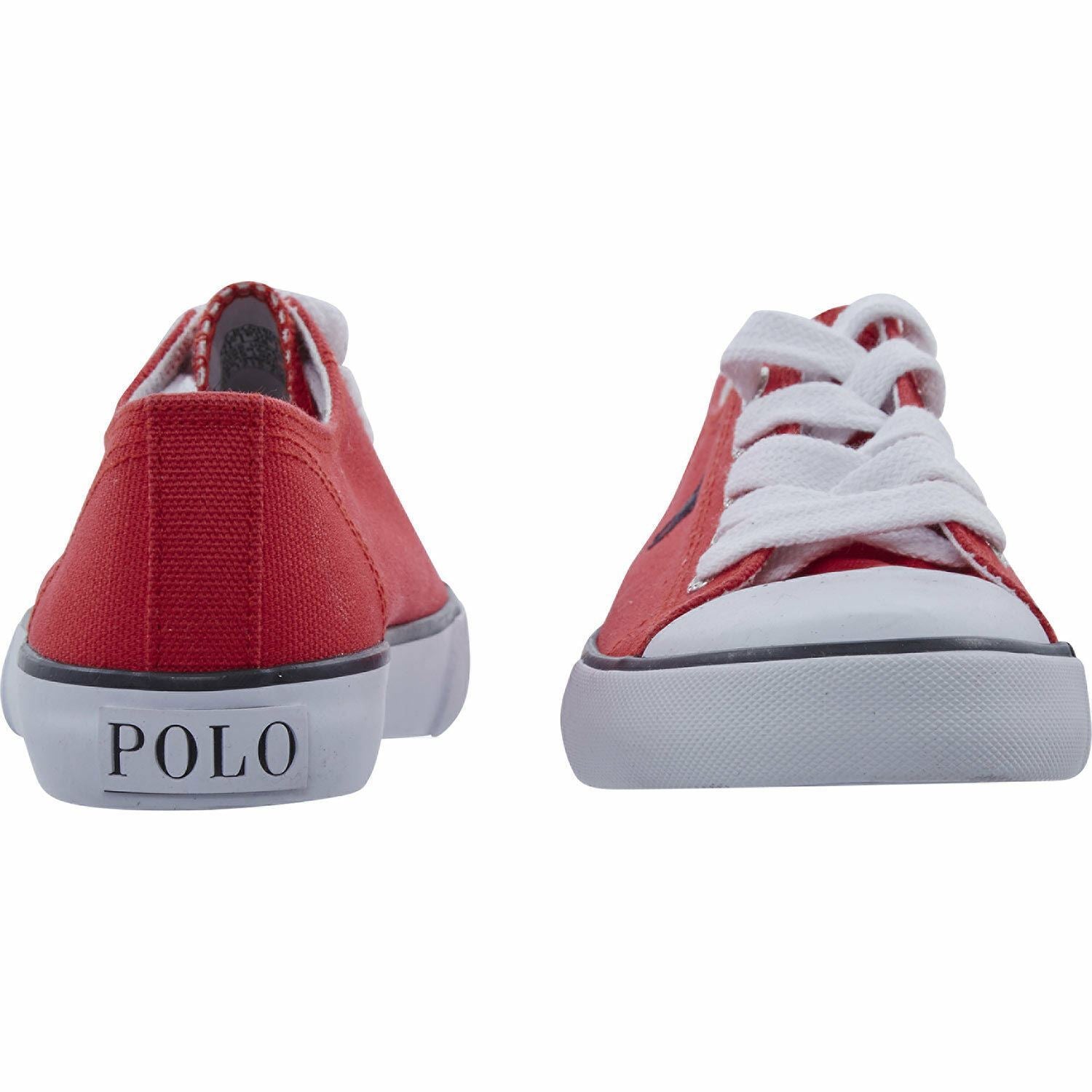 POLO RALPH LAUREN Kids Red Canvas Shoes Sneakers size UK 2.5