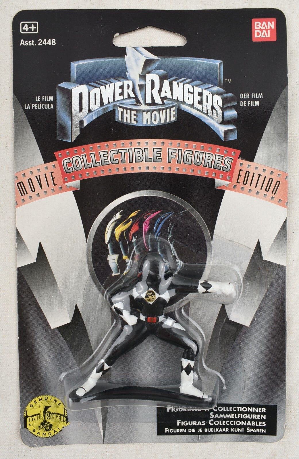 Power Rangers The Movie - BLACK RANGER - Vintage Collectable Figure 1995
