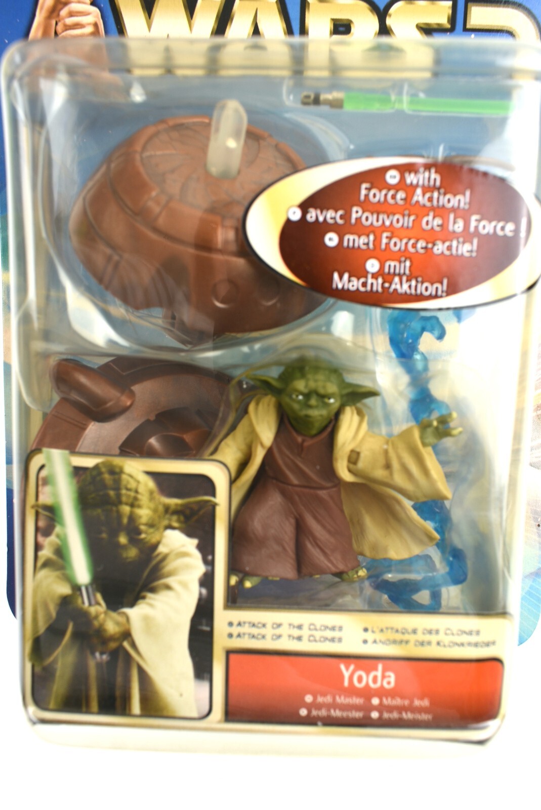 Star Wars: Attack Of The Clones - YODA (with Force Action!), Hasbro (2002)