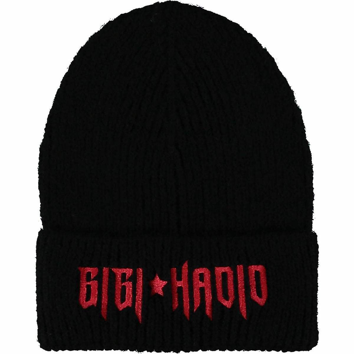 TOMMY HILFIGER Women's Black Mohair Gigi Hadid Beanie Hat One Size
