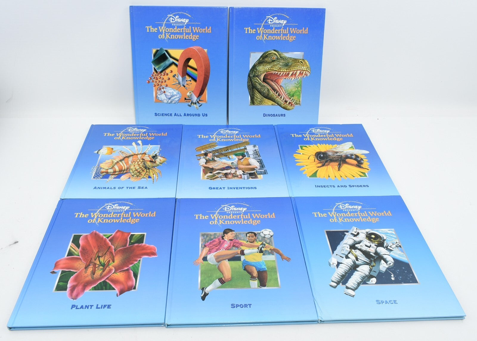 Disney presents THE WONDERFUL WORLD OF KNOWLEDGE - Set of 8 Books (1999)