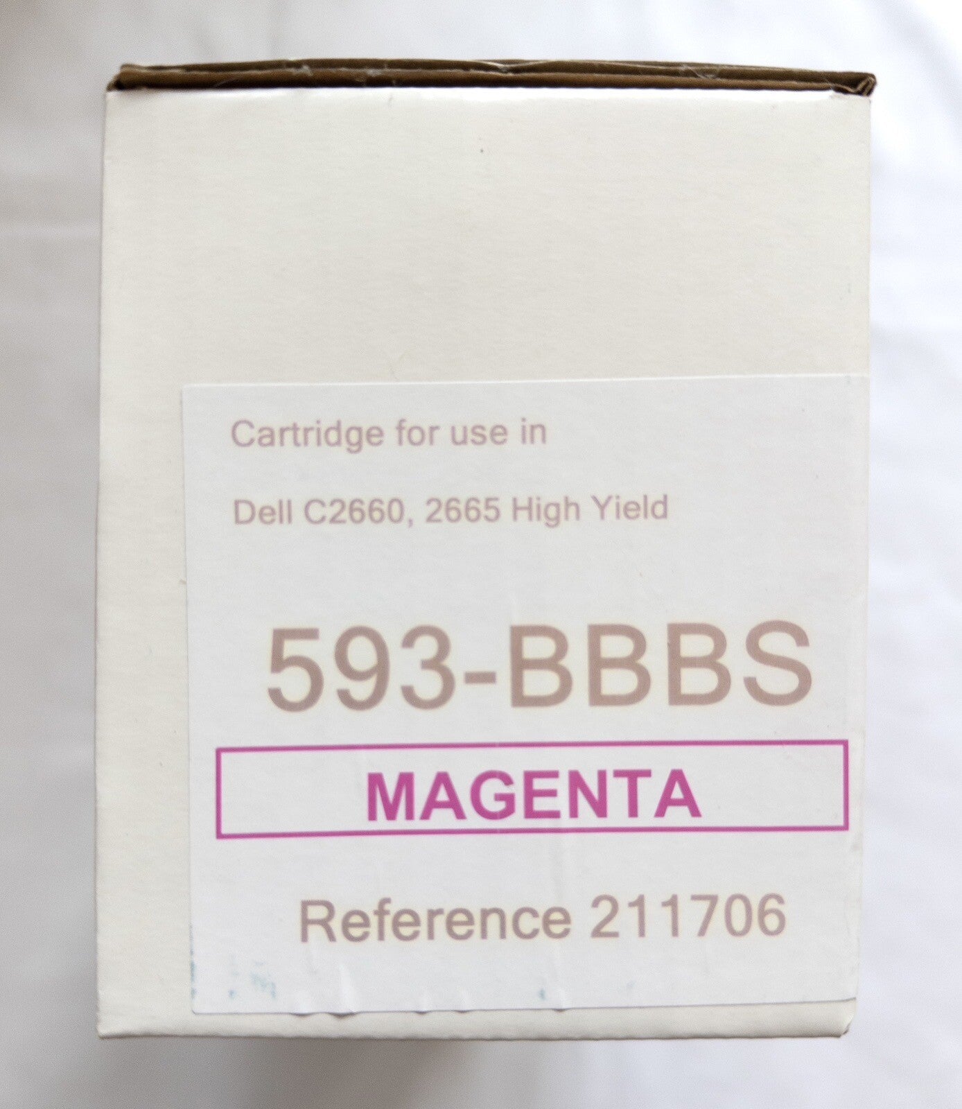 DELL 593-BBBS Magenta Toner Cartridge for Dell C2660 C2665 Yield