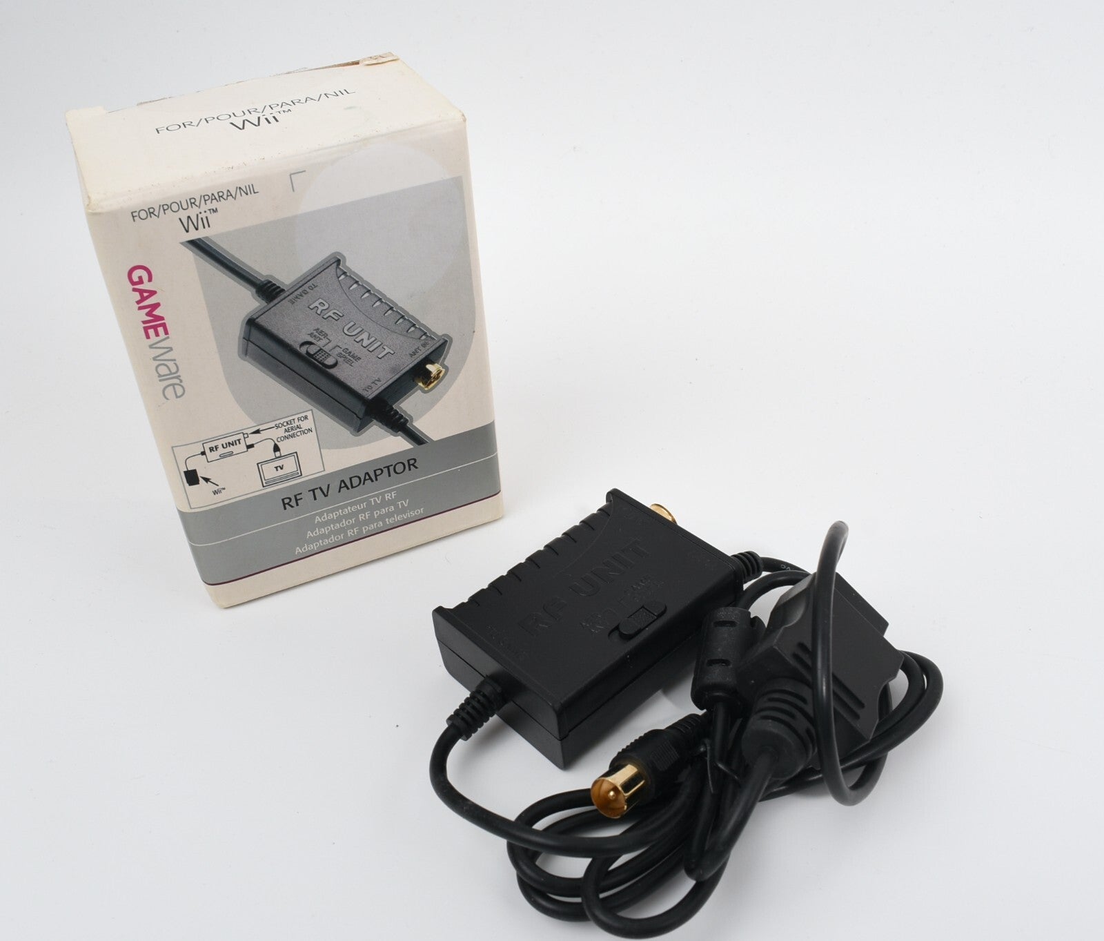 GAMEWARE - RF TV Adaptor Video Audio cable for Nintendo