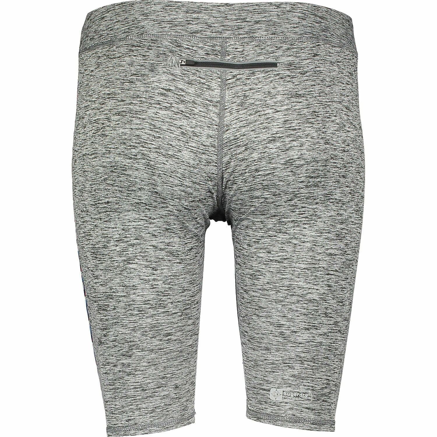 SUPERDRY SPORT Women's CORE GYM Cycle Shorts, Charcoal Grit, size M / UK 12